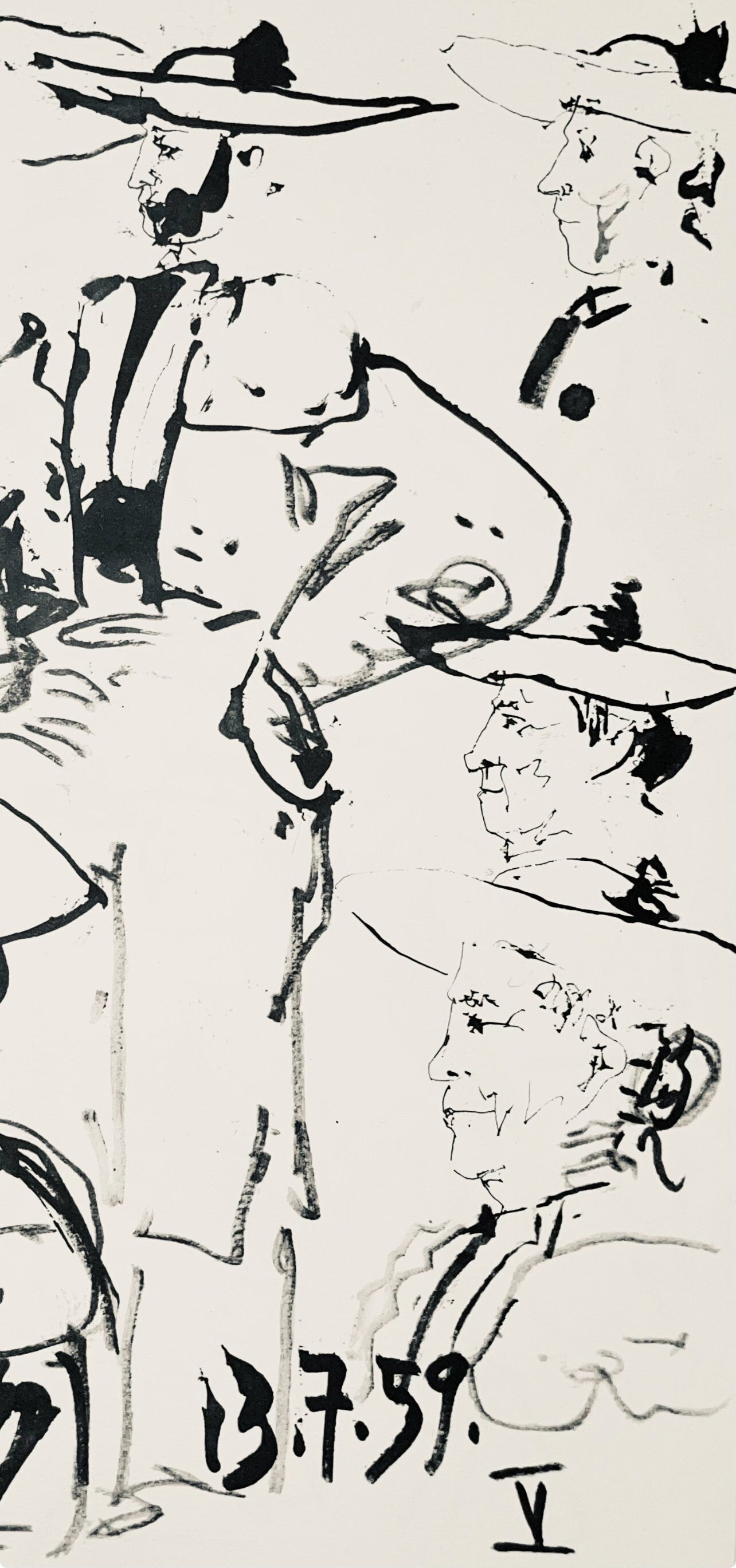 Pablo Picasso, Composition (Bloch 1276; Czwiklitzer 23), Toros y Toreros, Limited Edition Lithograph