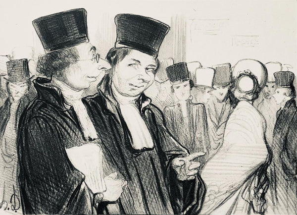 Honoré Daumier, Composition, Honoré Daumier, Law and Justice, Limited Edition Lithograph