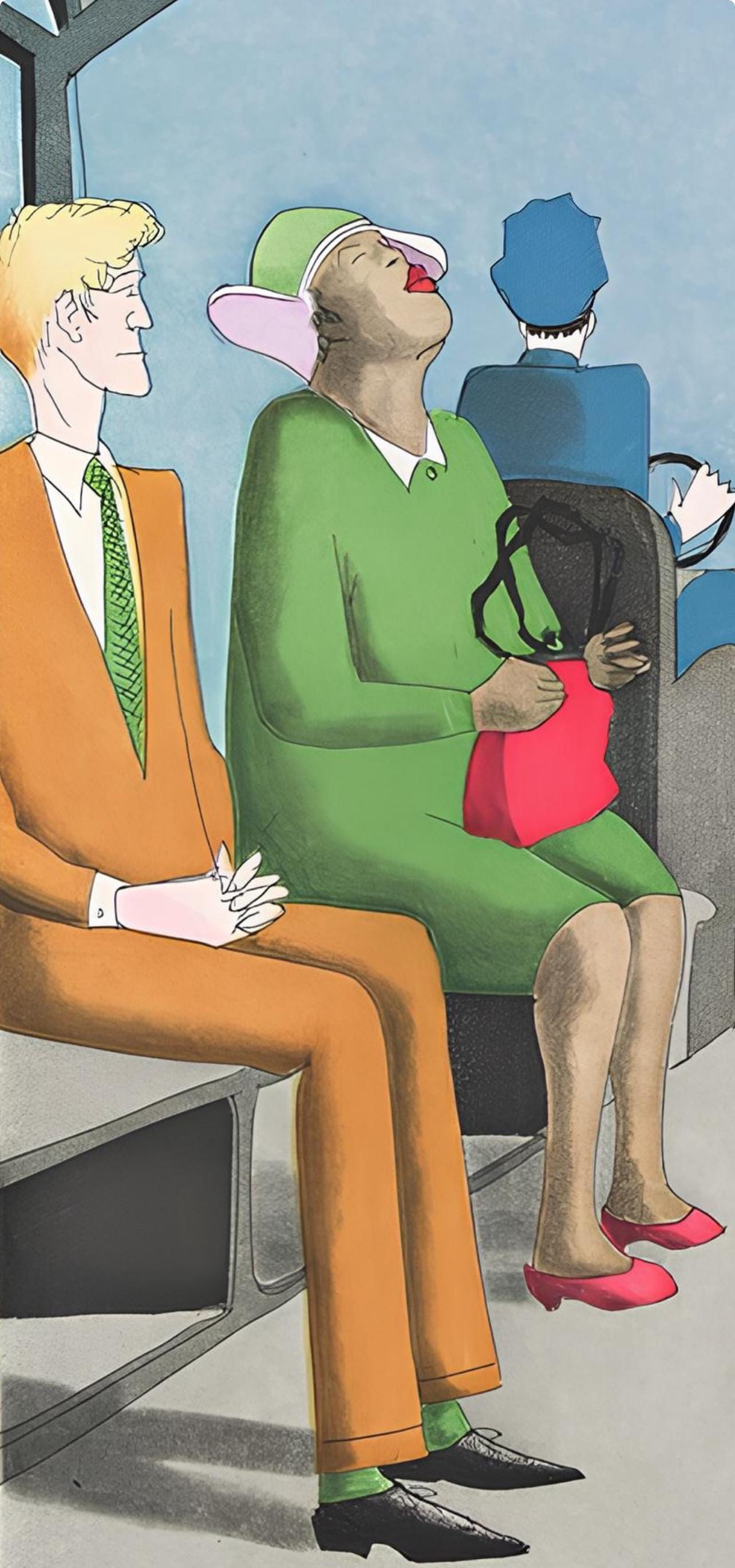 Benny Andrews, Composition, Everything That Rises Must Converge, Limited Edition Etching