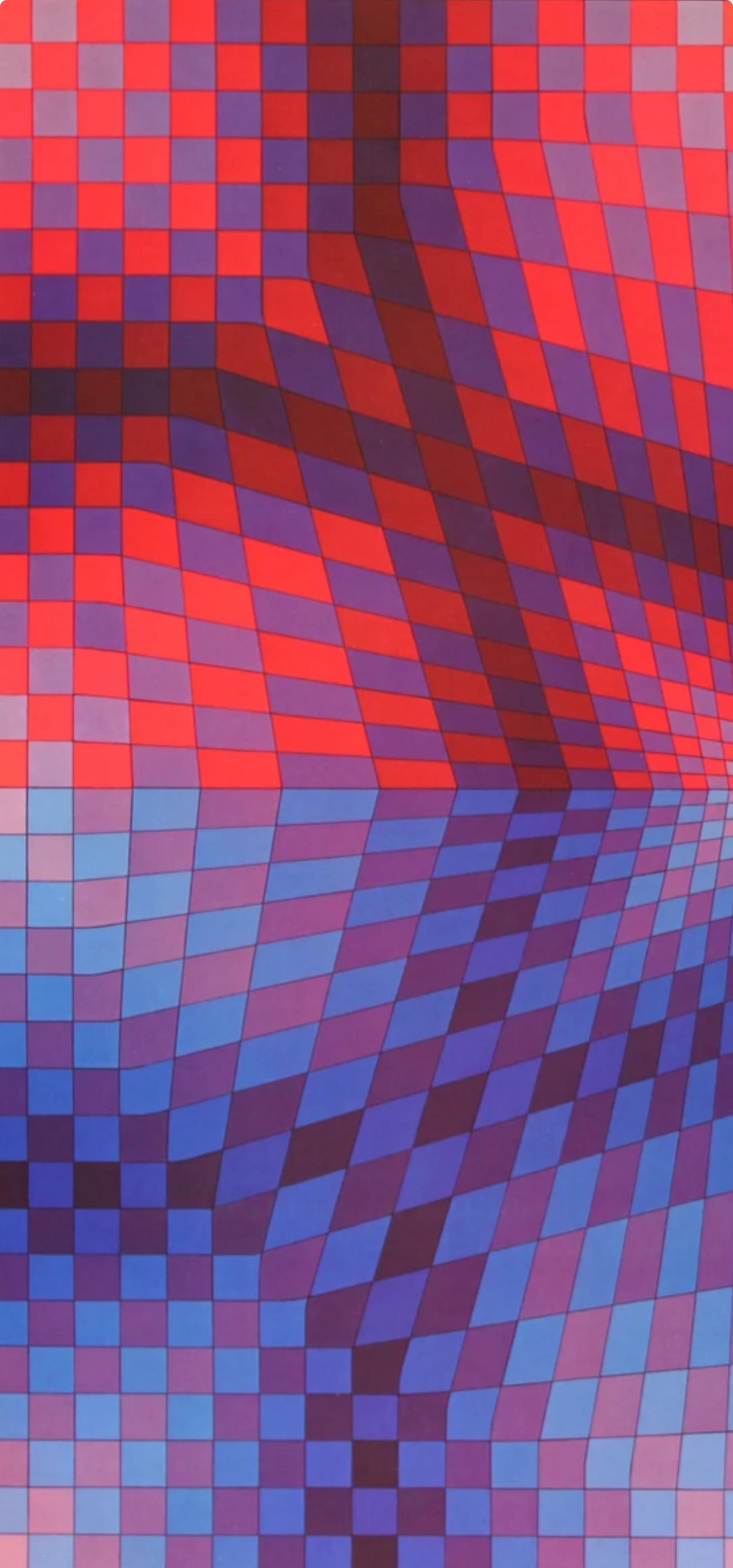Victor Vasarely, Composition, Progressions I, Limited Edition Héliogravure