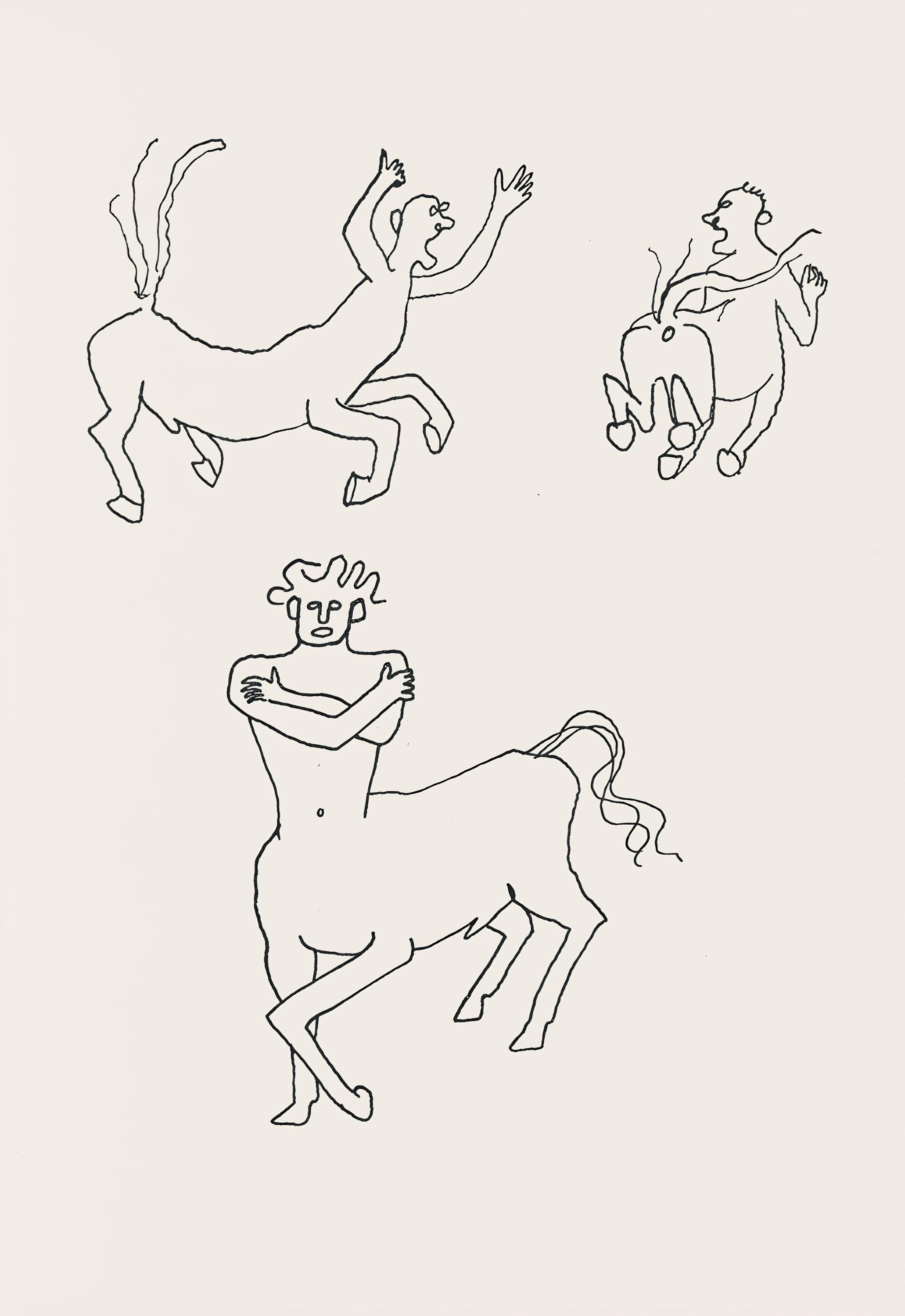 Alexander Calder, Composition, A Bestiary, Limited Edition Letterpress Print