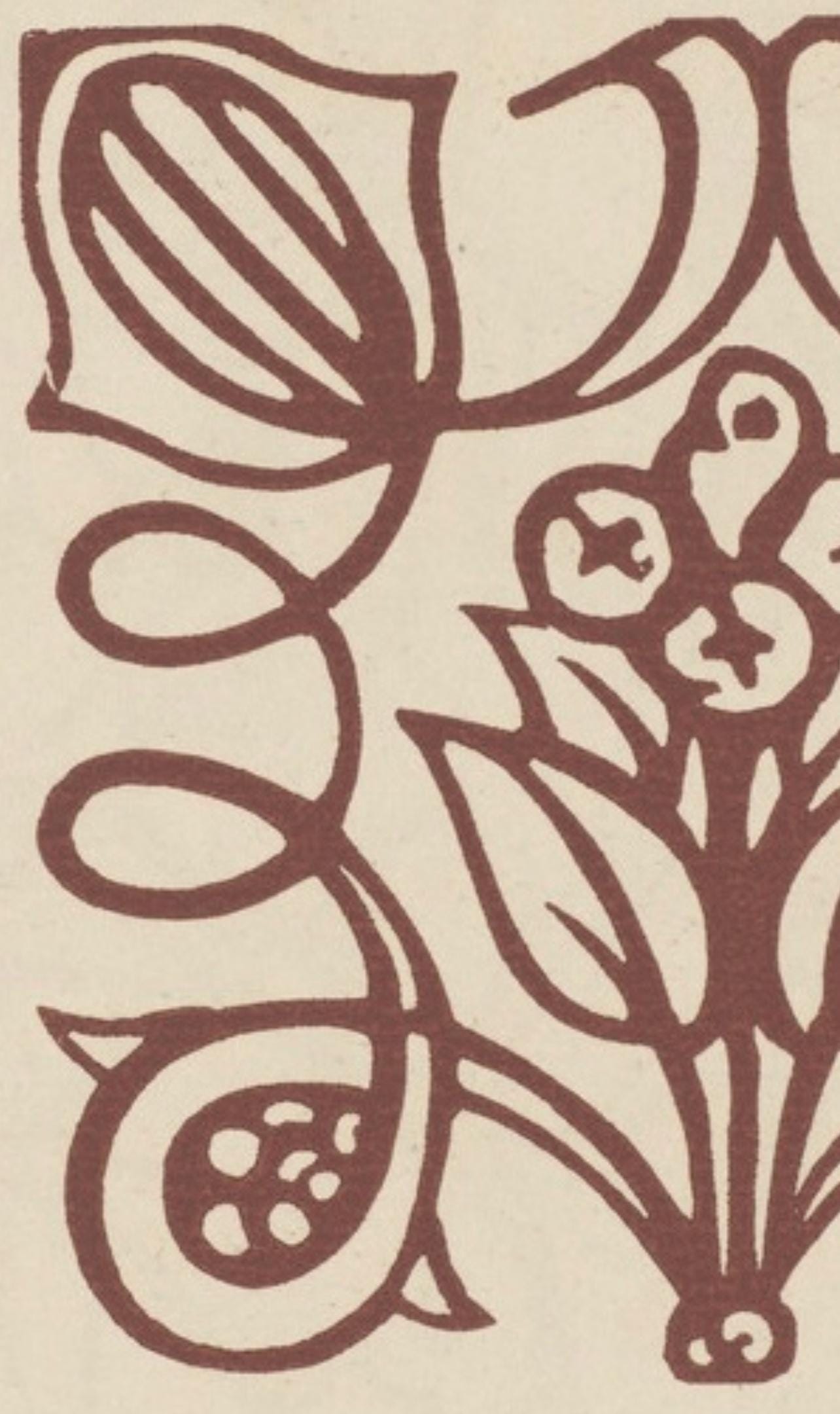 Émile Bernard, Composition (Morane, No. 100), Les Petites Fleurs de St. Françoise, Limited Edition Woodcut