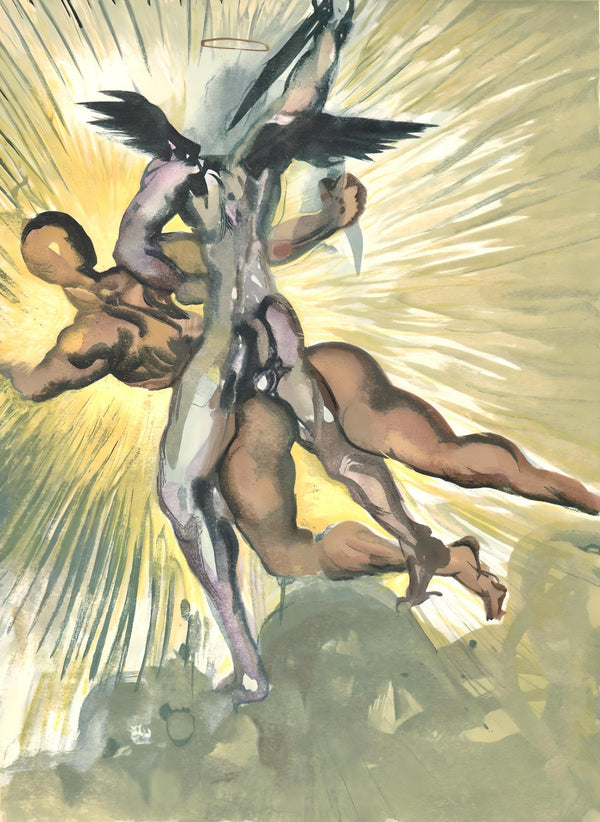 Salvador Dali, The guardians of the valley of the Princes (Michler/Löpsinger 1039-1138; Field 189-200), La Divine Comédie, Ltd Ed Woodcut