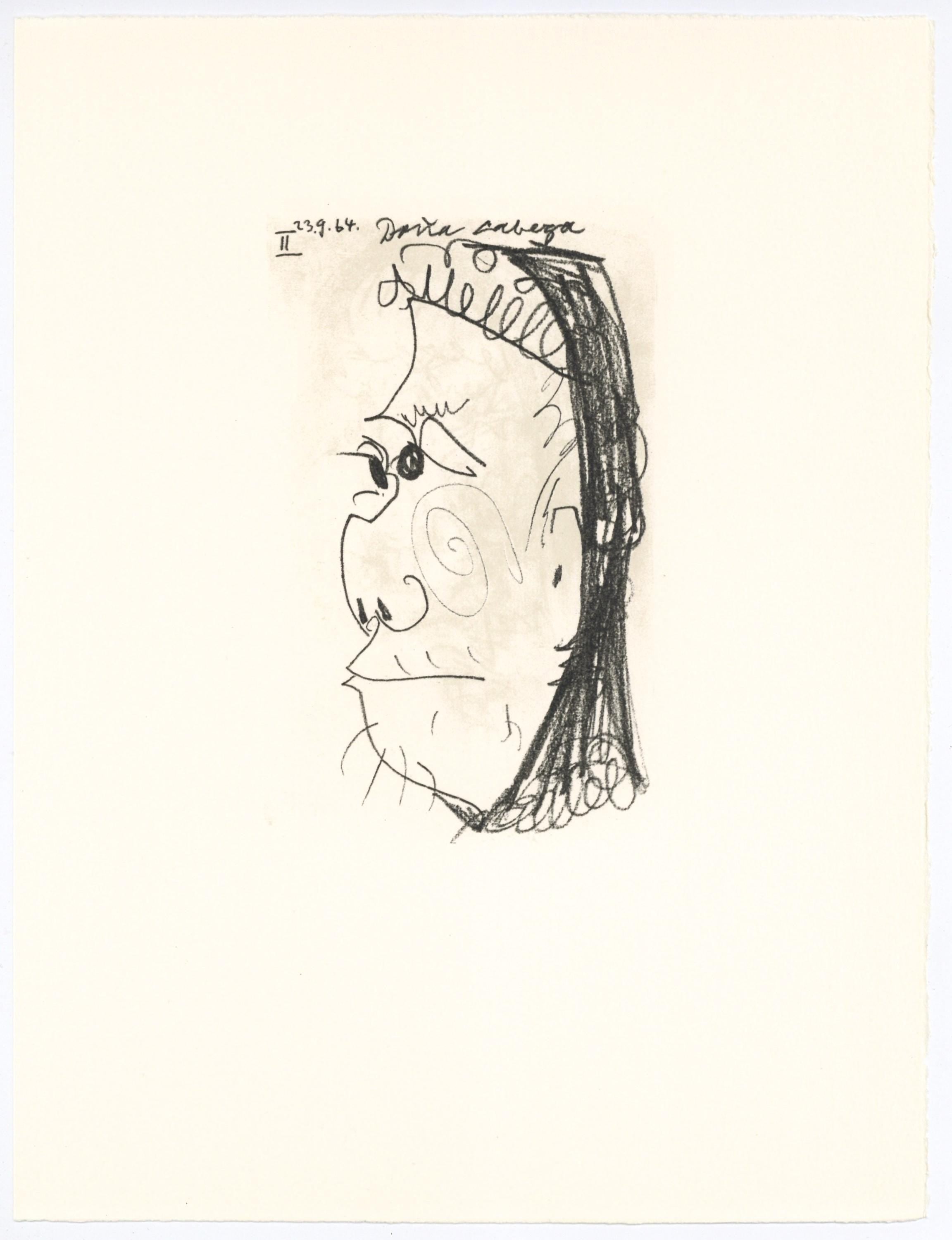 Pablo Picasso, Composition, Le Goût du Bonheur (Cramer 148; Bloch 2013), Limited Edition Mixed Media Lithograph