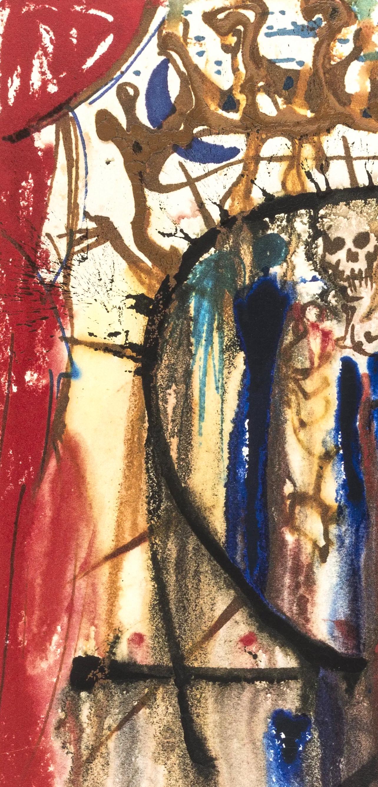 Salvador Dali, Composition (Michler/Löpsinger 1601), Romeo e Giulietta, Limited Edition Lithograph and Silkscreen