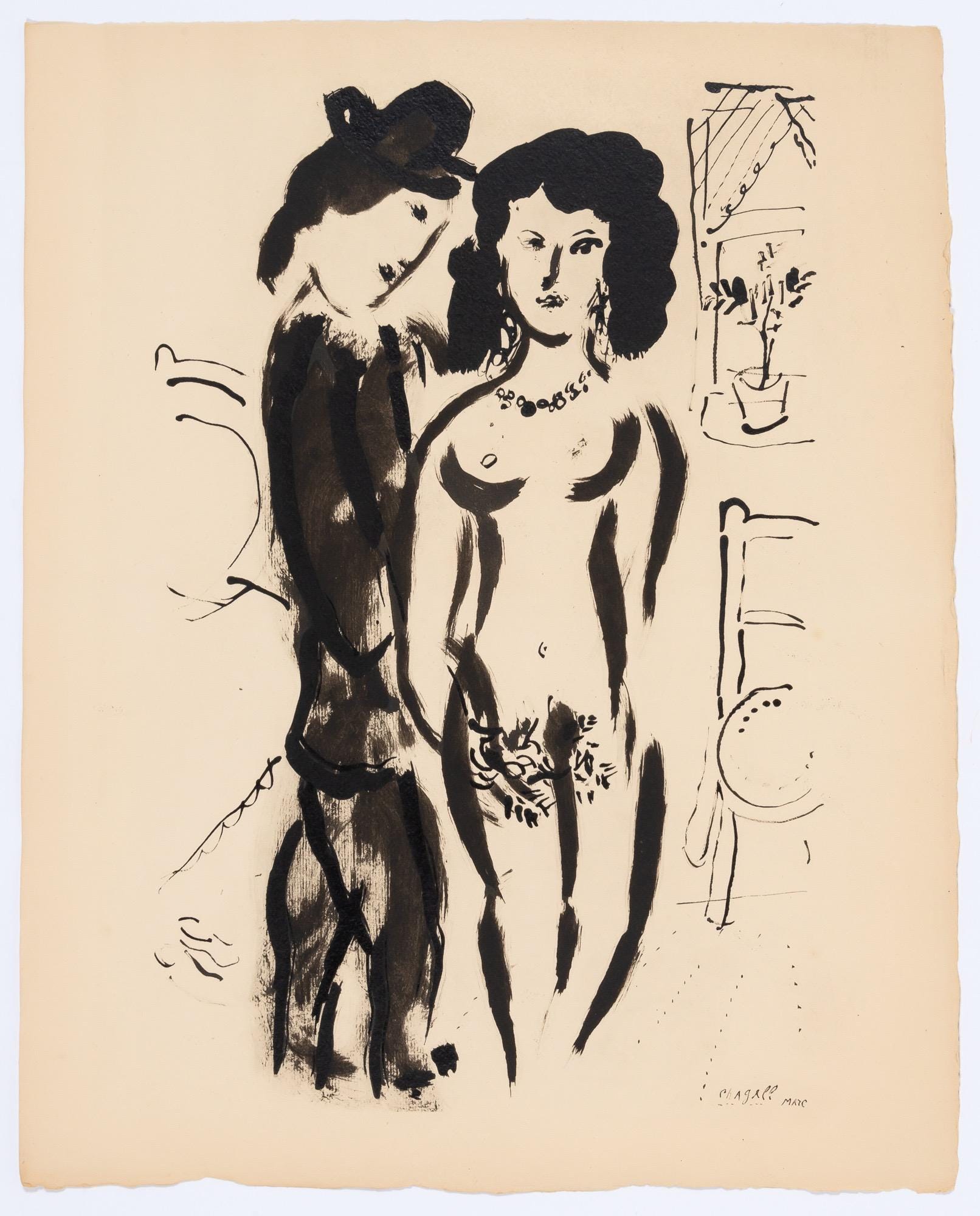 Marc Chagall, Composition, Couleur amour, Limited Edition Lithograph