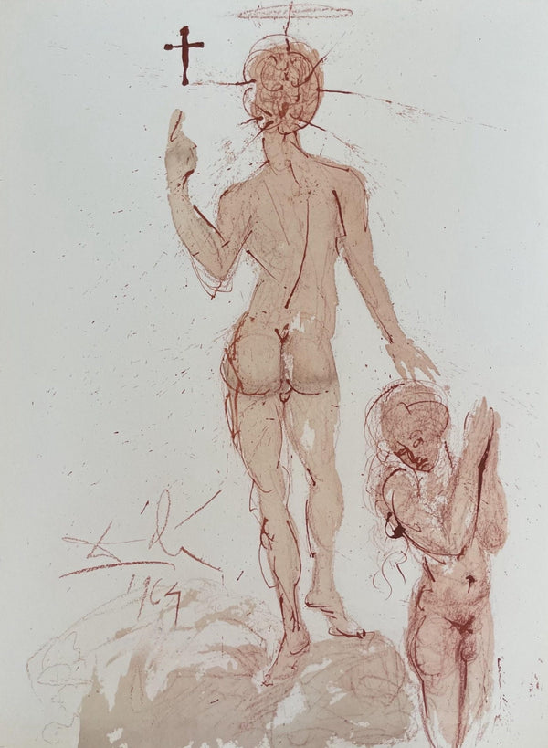 Salvador Dali, Composition (Michler/Löpsinger 1600; Field 69-3), Biblia Sacra, Limited Edition Lithograph