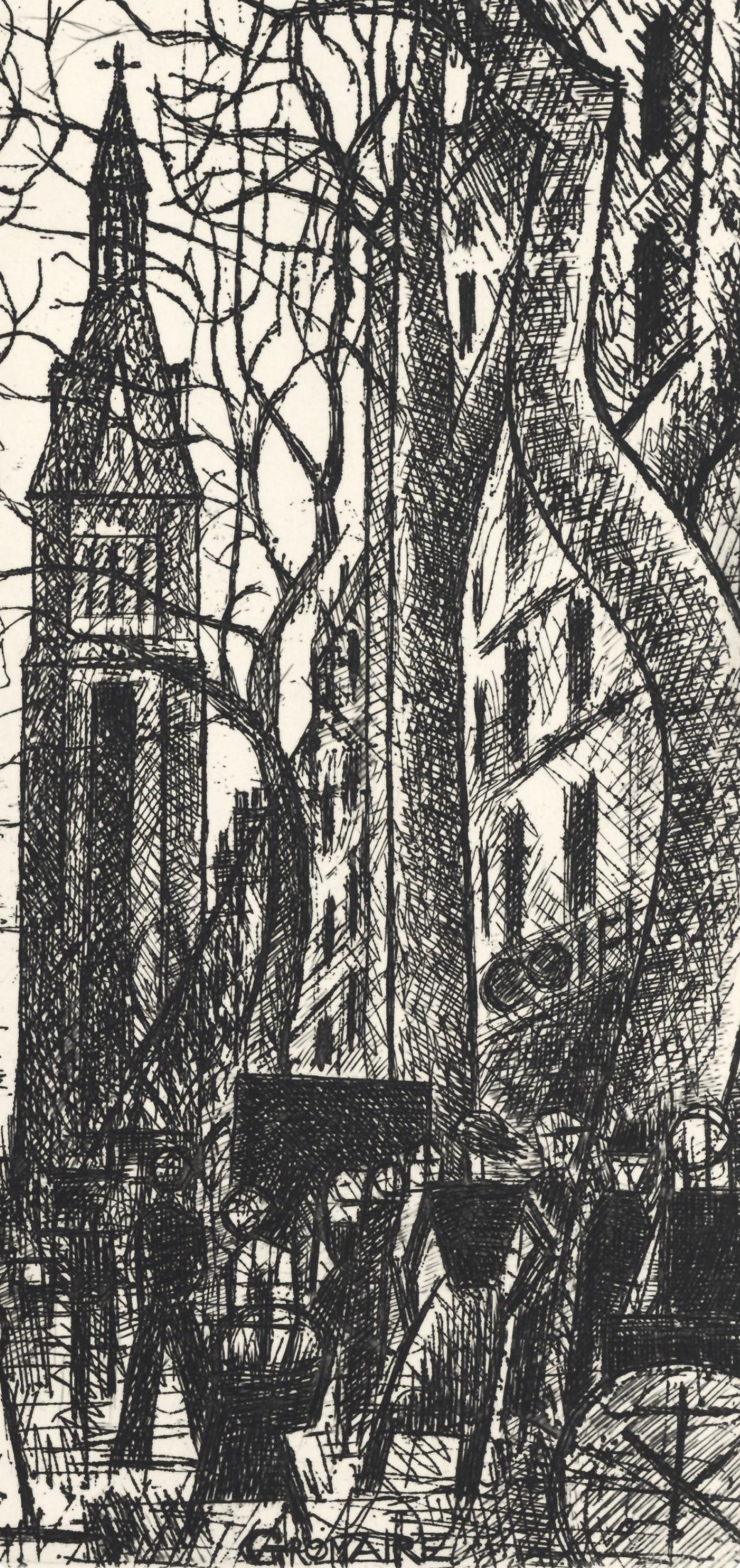 Marcel Gromaire, Petit-Montroug, A La gloire à Paris, Limited Edition Etching