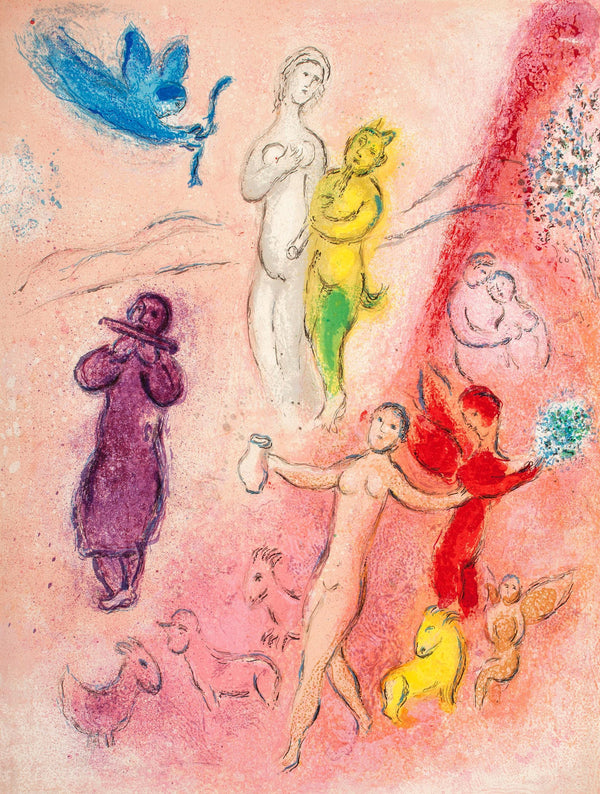 Marc Chagall, La fable de syringe, Daphnis et Chloé, Limited Edition Héliogravure