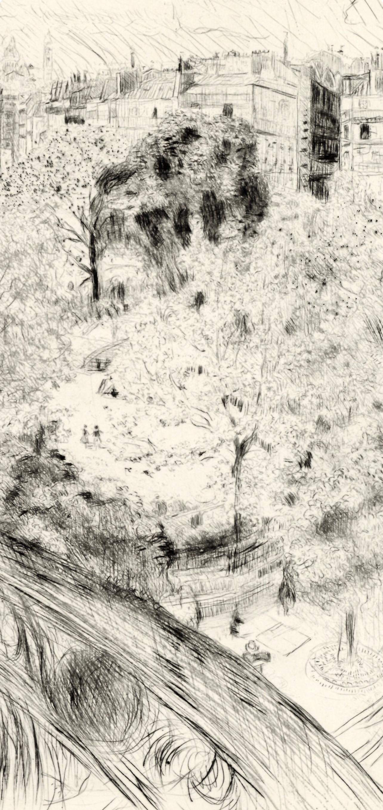 Édouard Vuillard, Le Square Vintimille, A La gloire à Paris, Limited Edition Etching