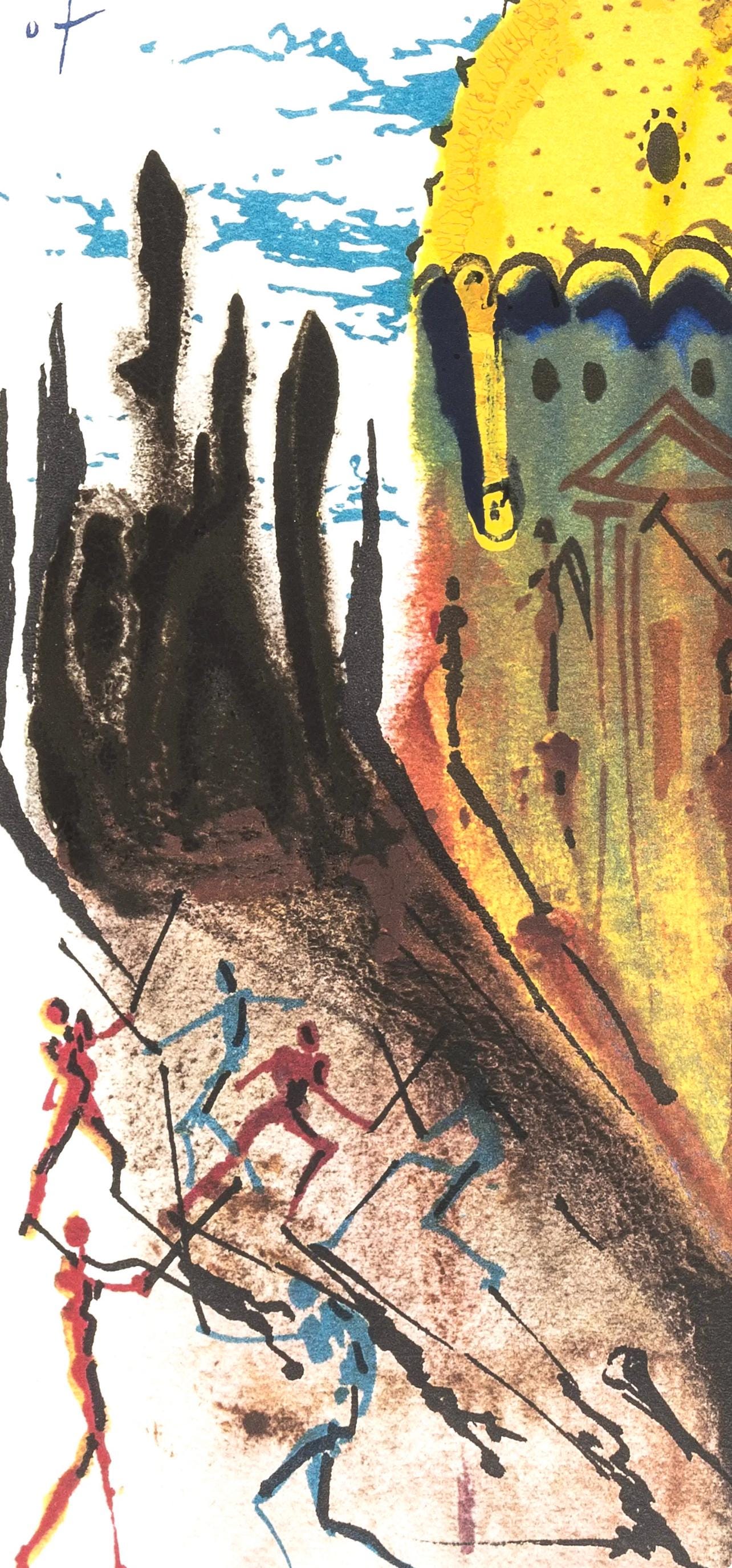Salvador Dali, Composition (Michler/Löpsinger 1601), Romeo e Giulietta, Limited Edition Lithograph and Silkscreen