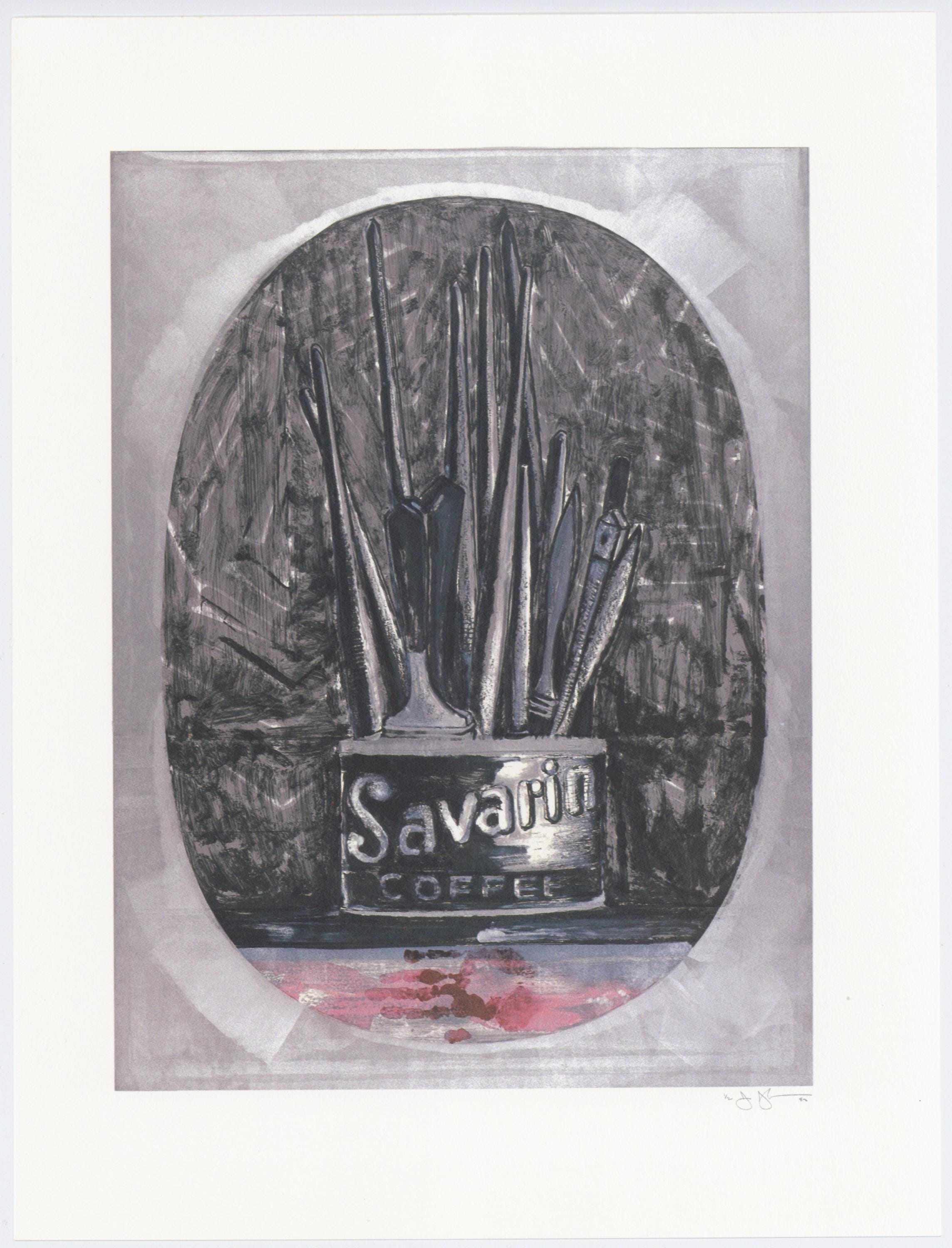Jasper Johns, Composition, Jasper Johns, 17 Monotypes, Limited Edition Héliogravure