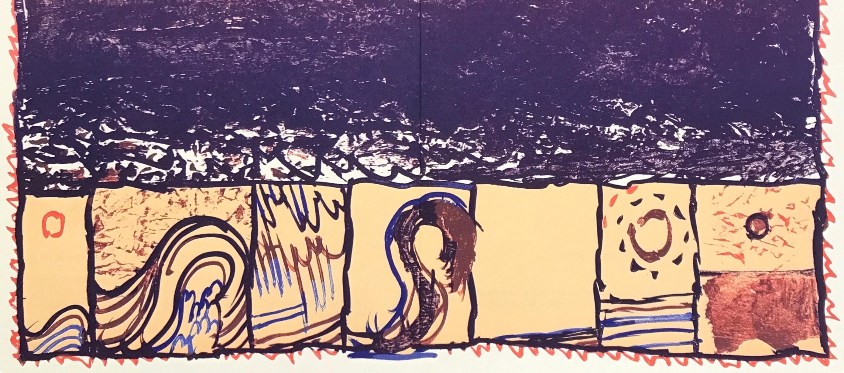 Pierre Alechinsky, Composition, Derrière le miroir, Limited Edition Lithograph