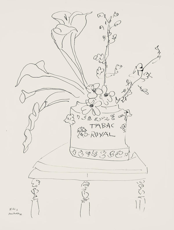 Henri Matisse, Série N Gc'S, var. 2 (Duthuit 9), Henri Matisse, Dessins, Thèmes et variations, Limited Edition Lithograph