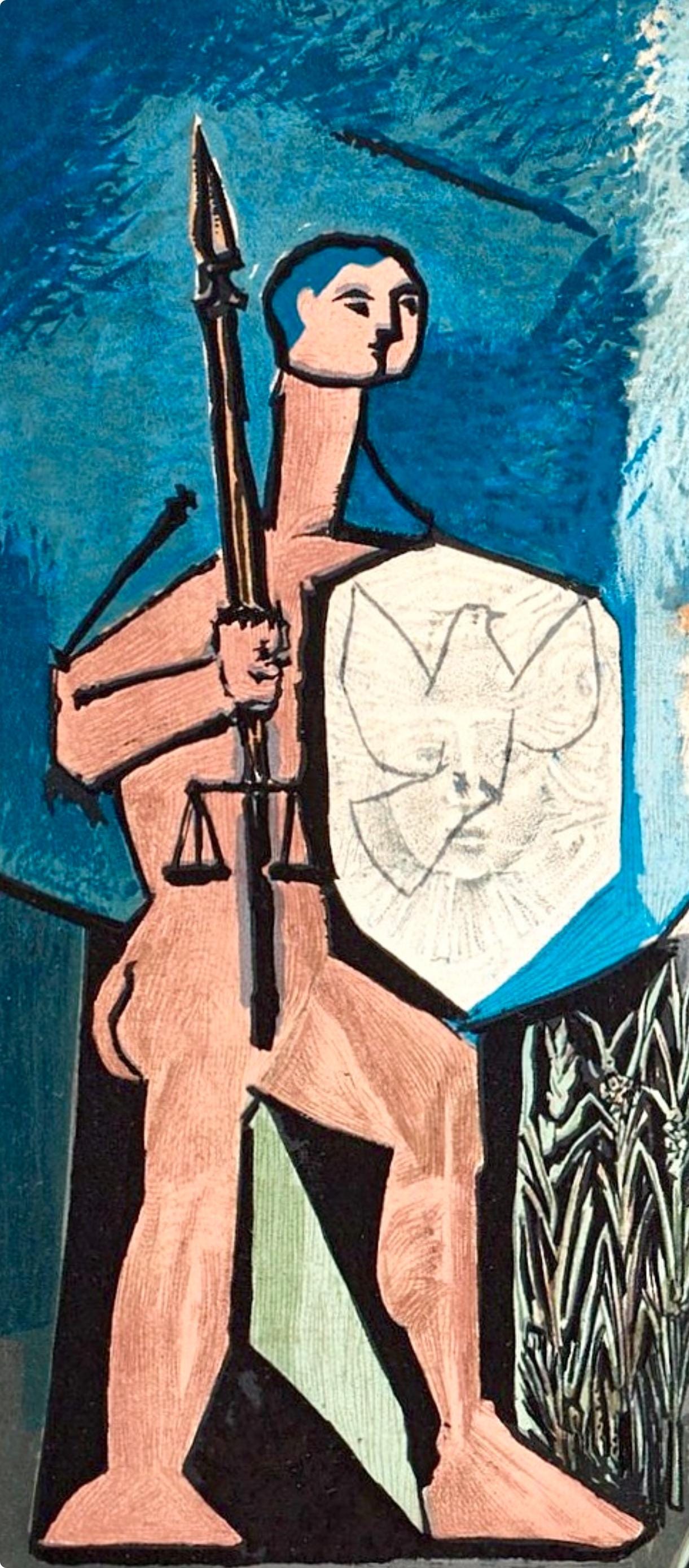 Pablo Picasso, Composition (Cramer 67; Bloch 748; Mourlot 245; Bloch, Books 66), La Guerre et la Paix, Limited Edition Lithograph