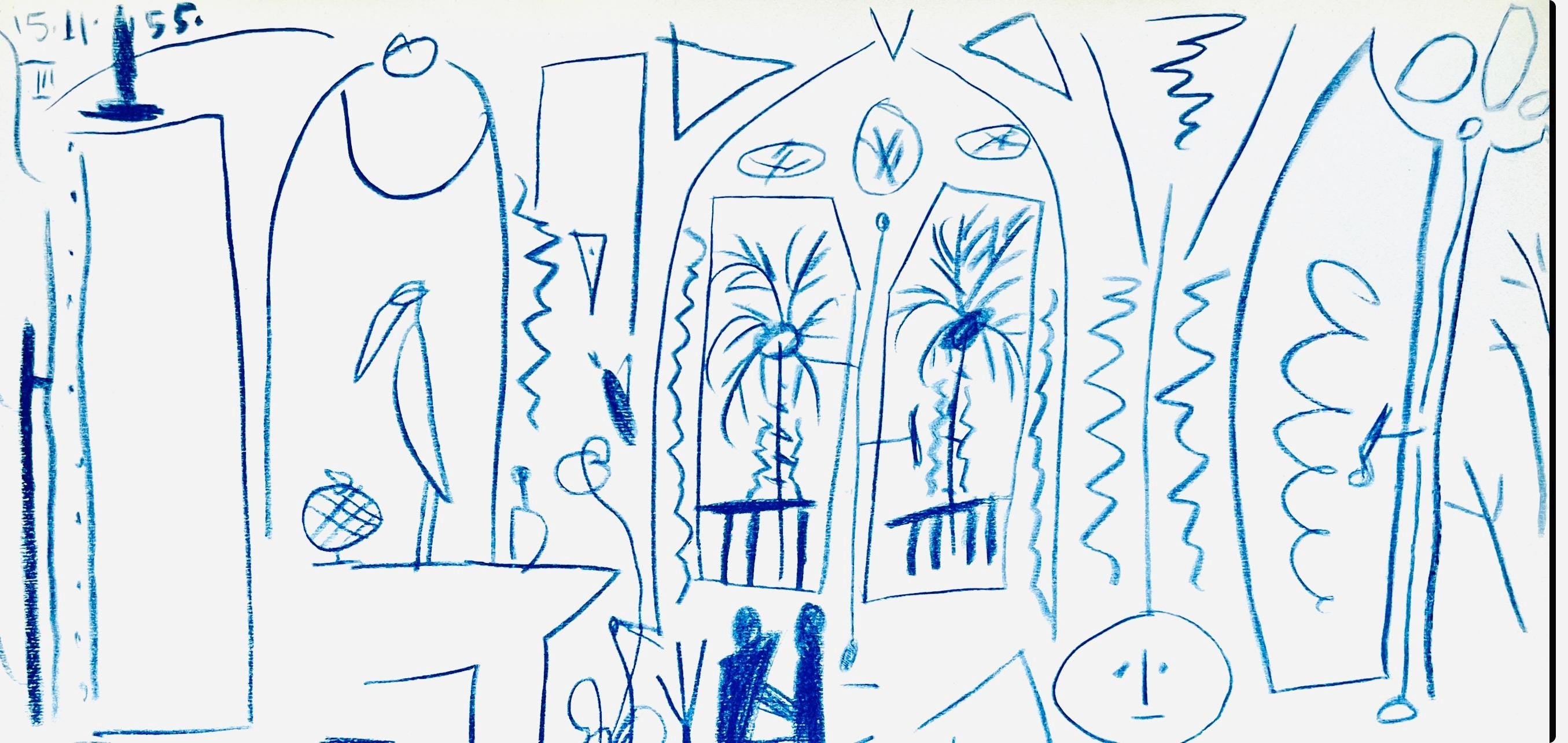 Pablo Picasso, Composition (Cramer 101), Carnet de la Californie, Limited Edition Lithograph