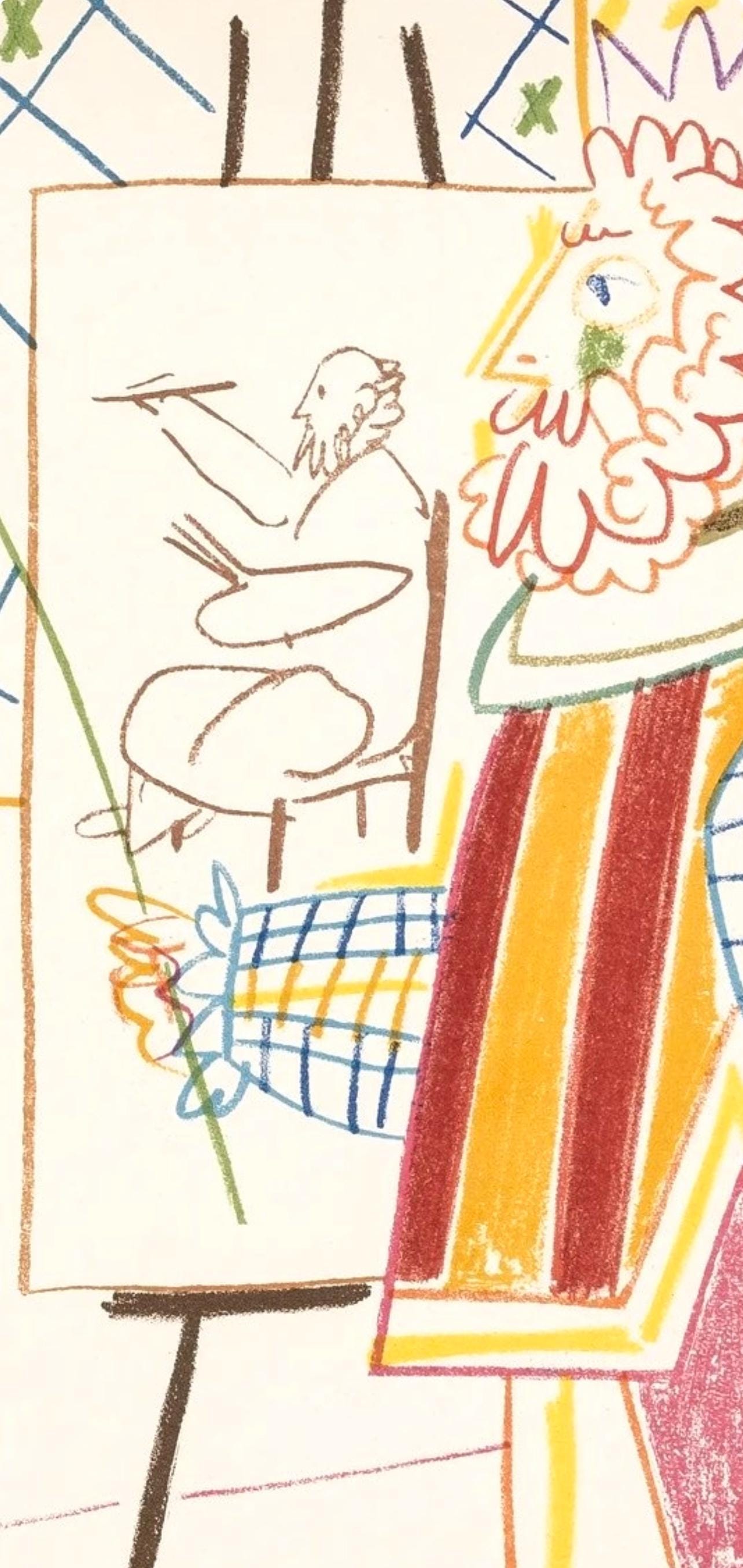Pablo Picasso, Composition, Picasso and the Human Comedy, Verve: Revue Artistique et Littéraire, Limited Edition Lithograph