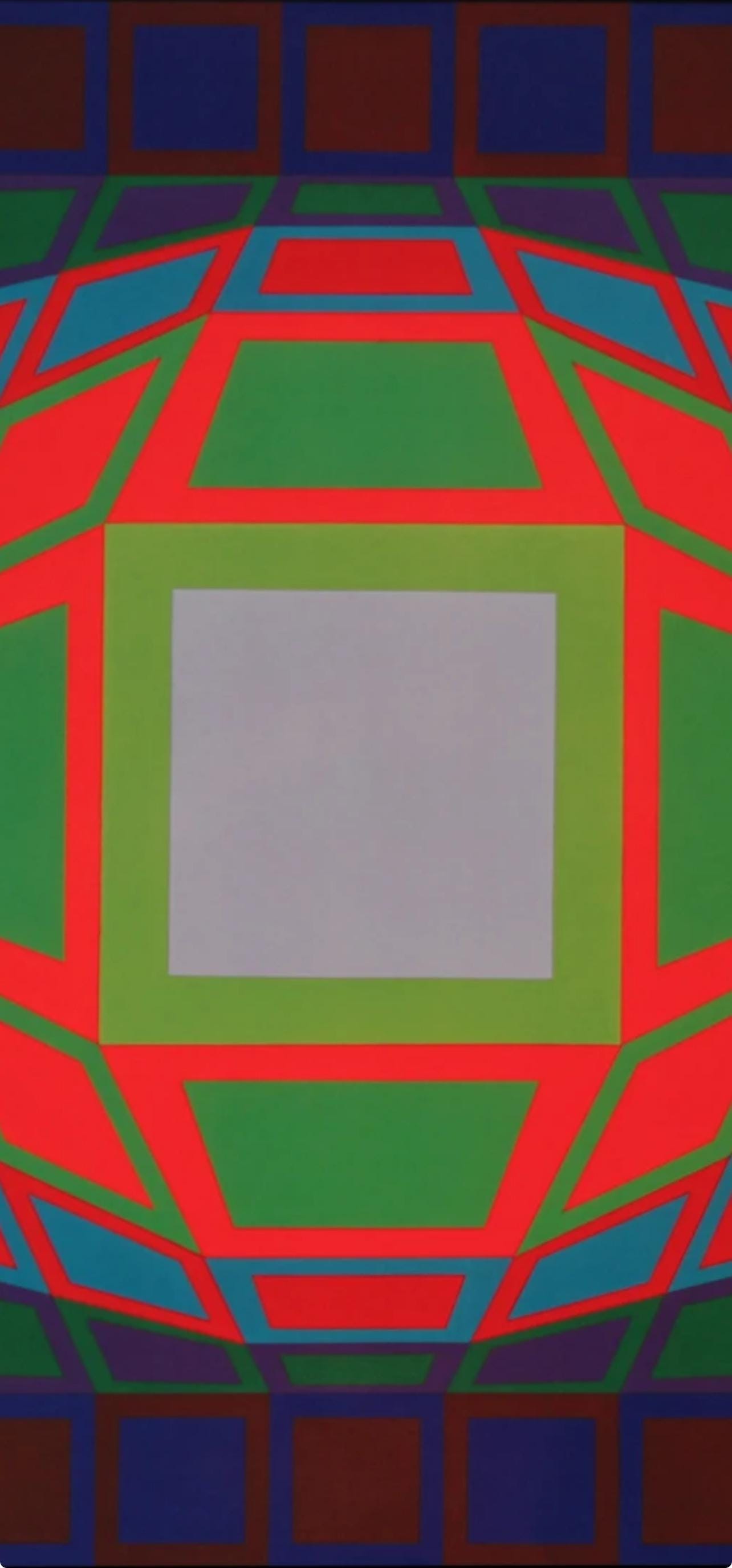 Victor Vasarely, Composition, Progressions III, Limited Edition Héliogravure