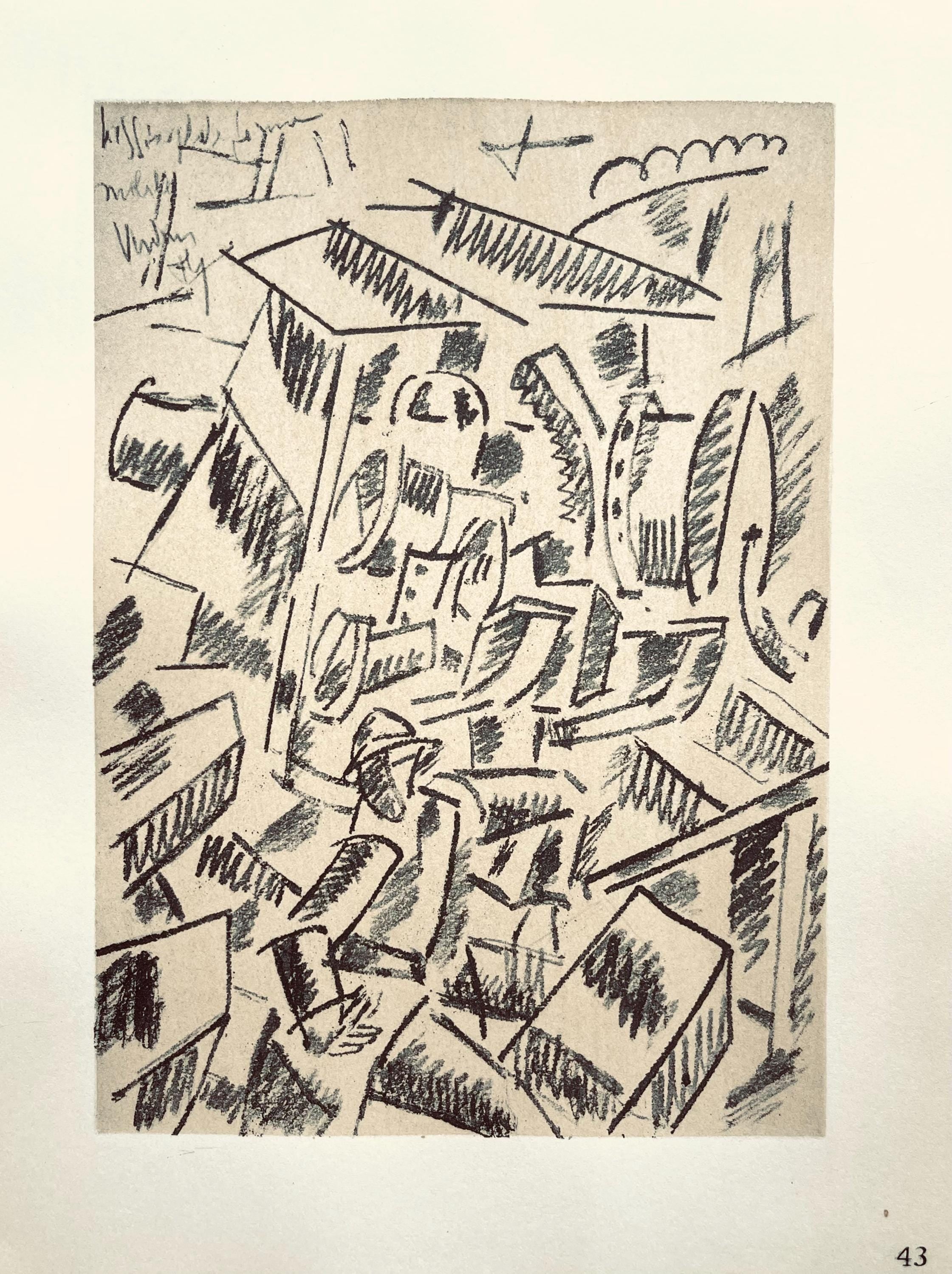 Fernand Léger, Hissage De Forme Mobile, Fernand Léger, Dessins de Guerre, Limited Edition Lithograph