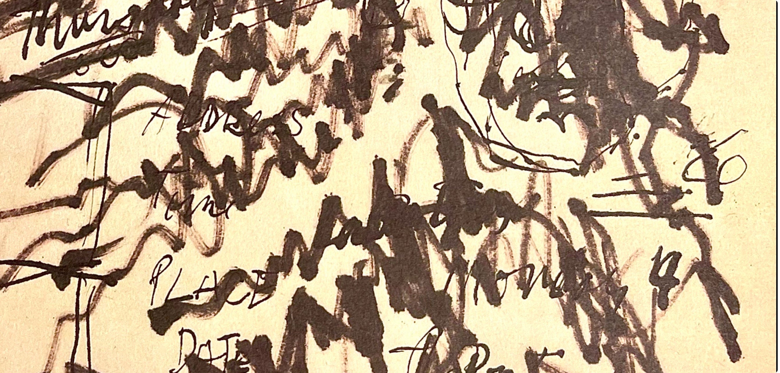 Jackson Pollock, Composition, Jackson Pollock, The Last Sketchbook, Limited Edition Lithograph