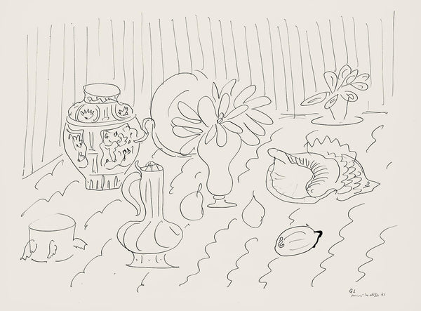 Henri Matisse, Série G, var. 1 (Duthuit 9), Henri Matisse, Dessins, Thèmes et variations, Limited Edition Lithograph