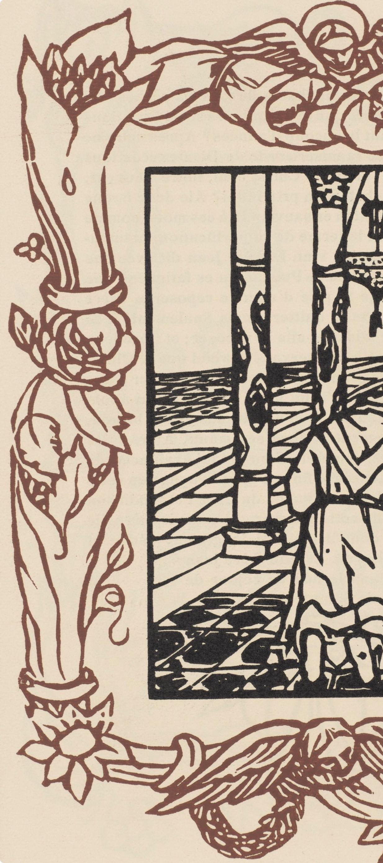 Émile Bernard, Composition (Morane, No. 100), Les Petites Fleurs de St. Françoise, Limited Edition Woodcut