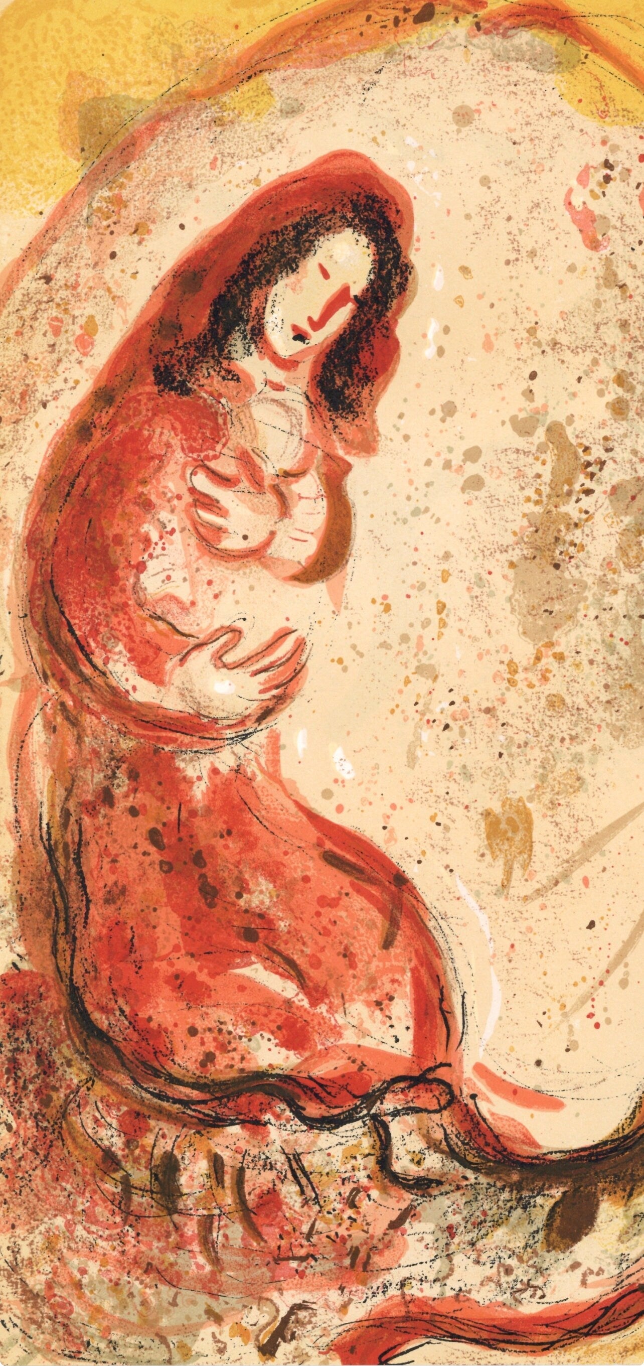 Marc Chagall, Rachel (Mourlot 117-46; Cramer 25), Drawings from the Bible by Marc Chagall, Verve: Revue, Limited Edition Lithograph
