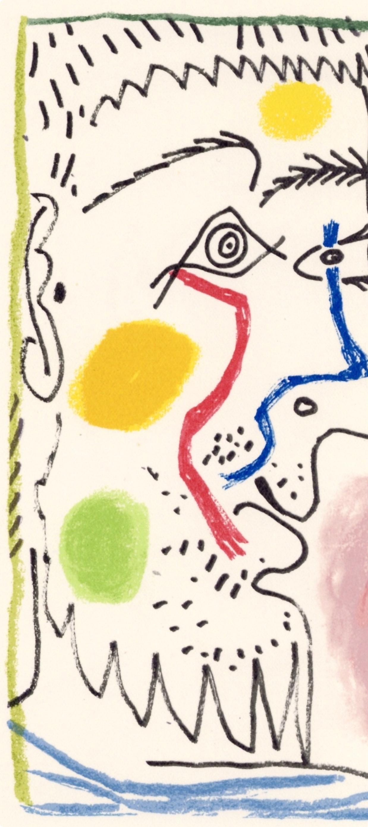 Pablo Picasso, Composition, Le Goût du Bonheur (Cramer 148; Bloch 2013), Limited Edition Mixed Media Lithograph