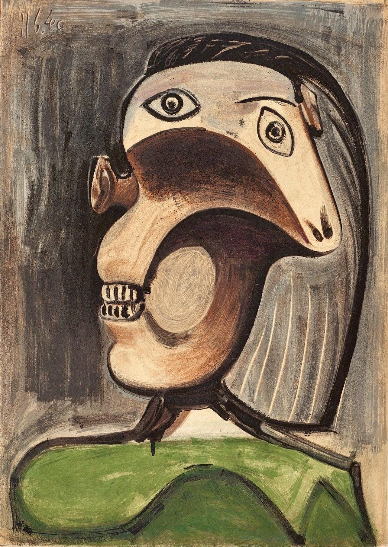 Pablo Picasso, Composition (Cramer 67; Bloch 748; Mourlot 245; Bloch, Books 66), La Guerre et la Paix, Limited Edition Lithograph