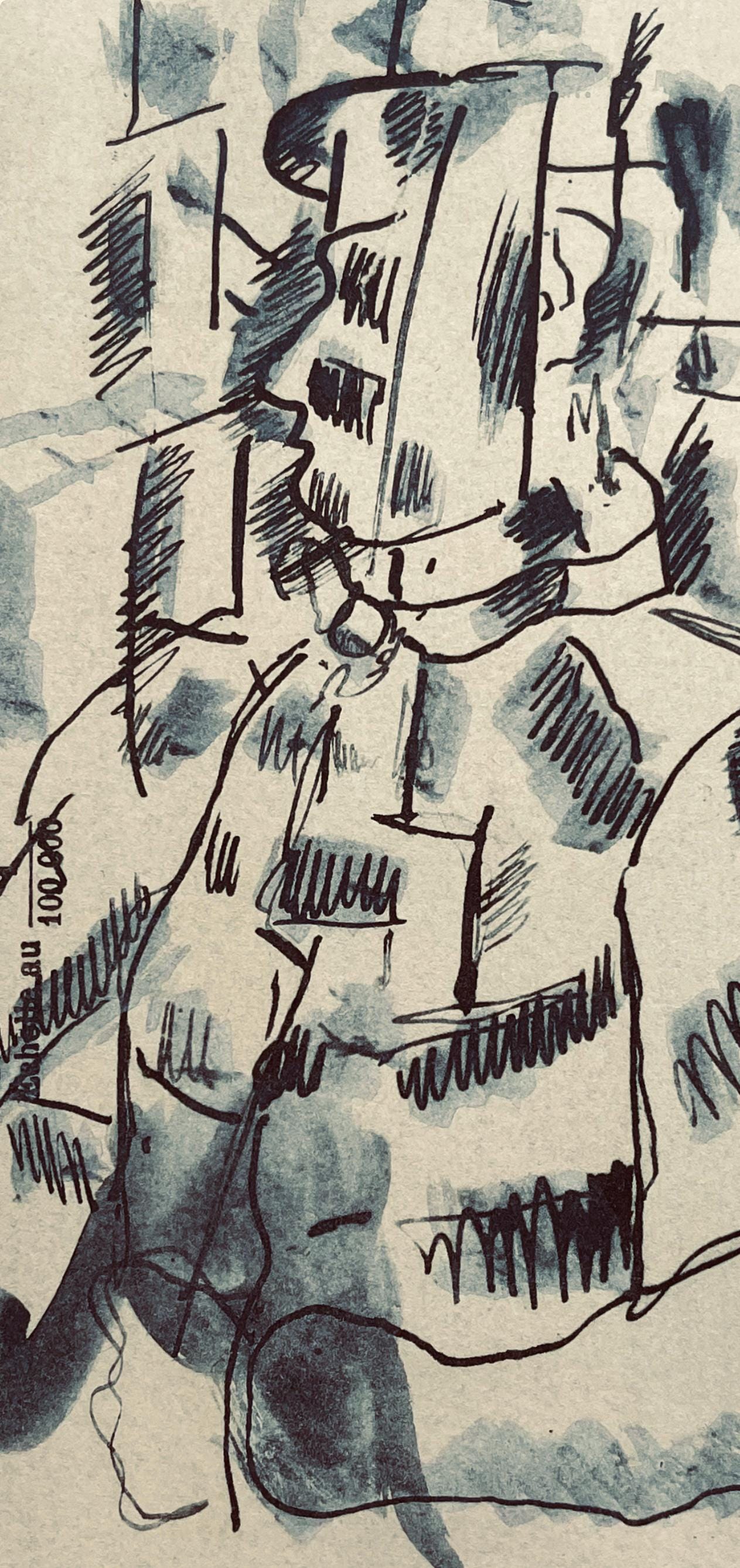 Fernand Léger, Soldat Blessé, Fernand Léger, Dessins de Guerre, Limited Edition Lithograph