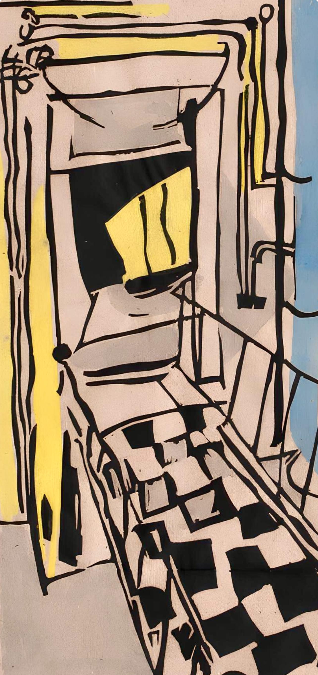 Jean Pougny, Composition, Pougny, dix linogravures originales, 1914-1920, Limited Edition Linocut