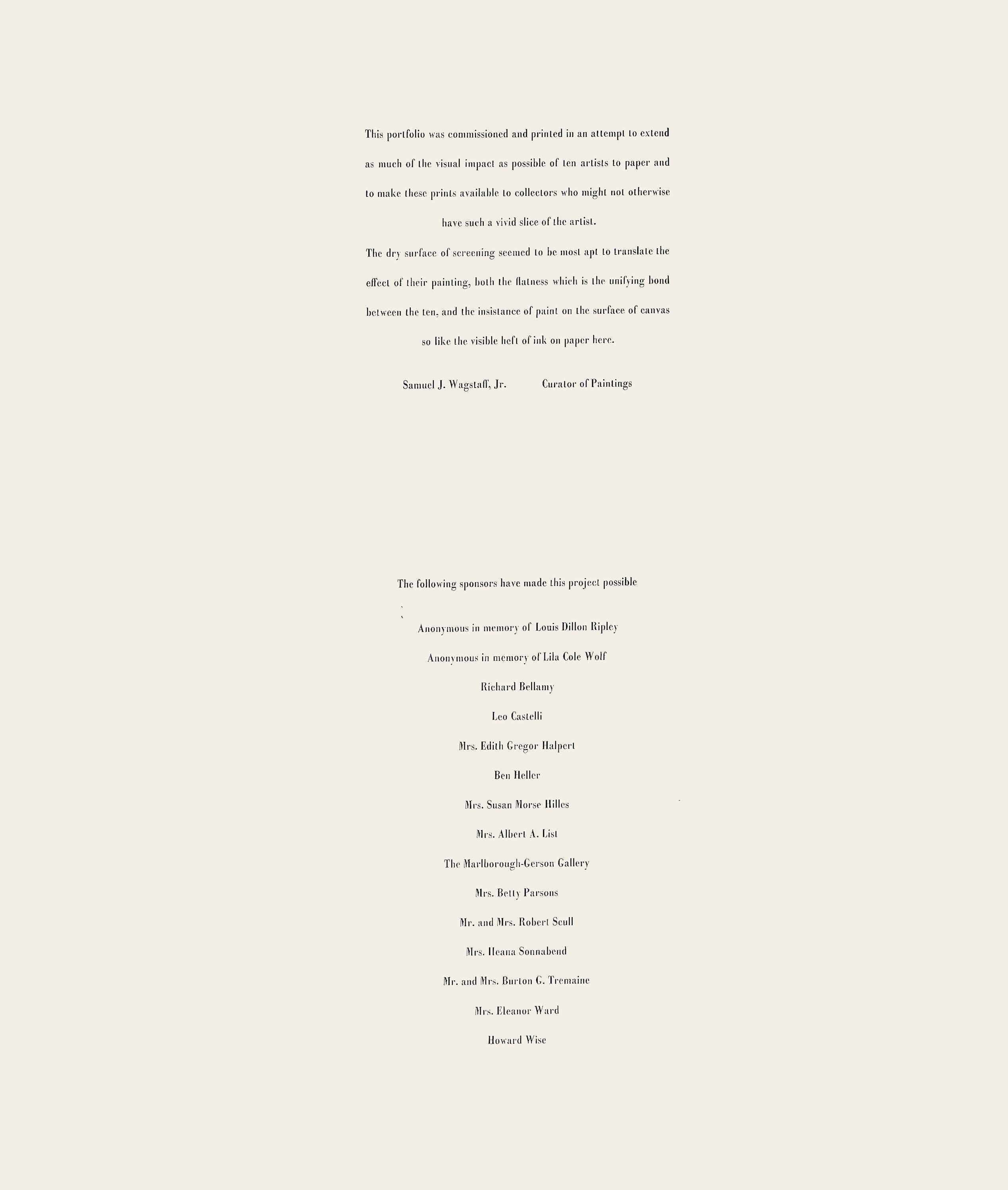 Ellsworth Kelly, Red Blue (Axsom 2), X + X, Ten Works by Ten Painters, Limited Edition Silkscreen