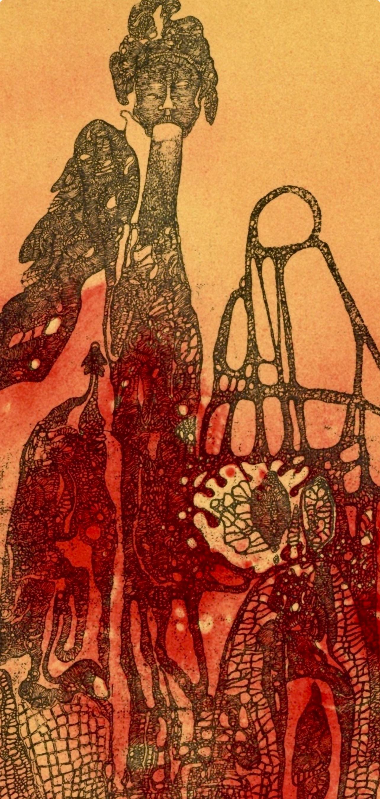 Fred Deux, Composition, Variations sur l'imaginaire, Limited Edition Lithograph