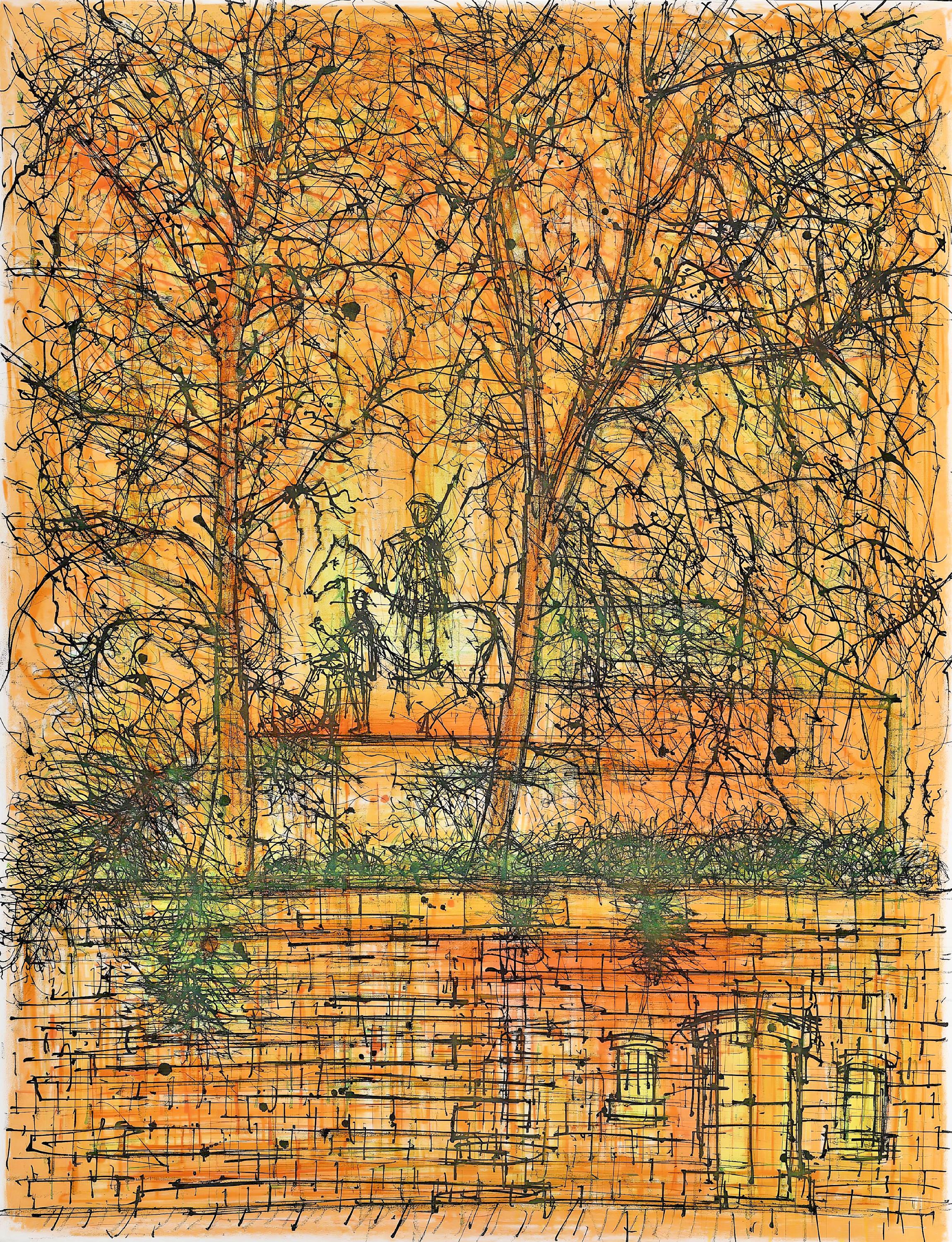 Jean Carzou, Homme à cheval, Regards sur Paris, Limited Edition Lithograph