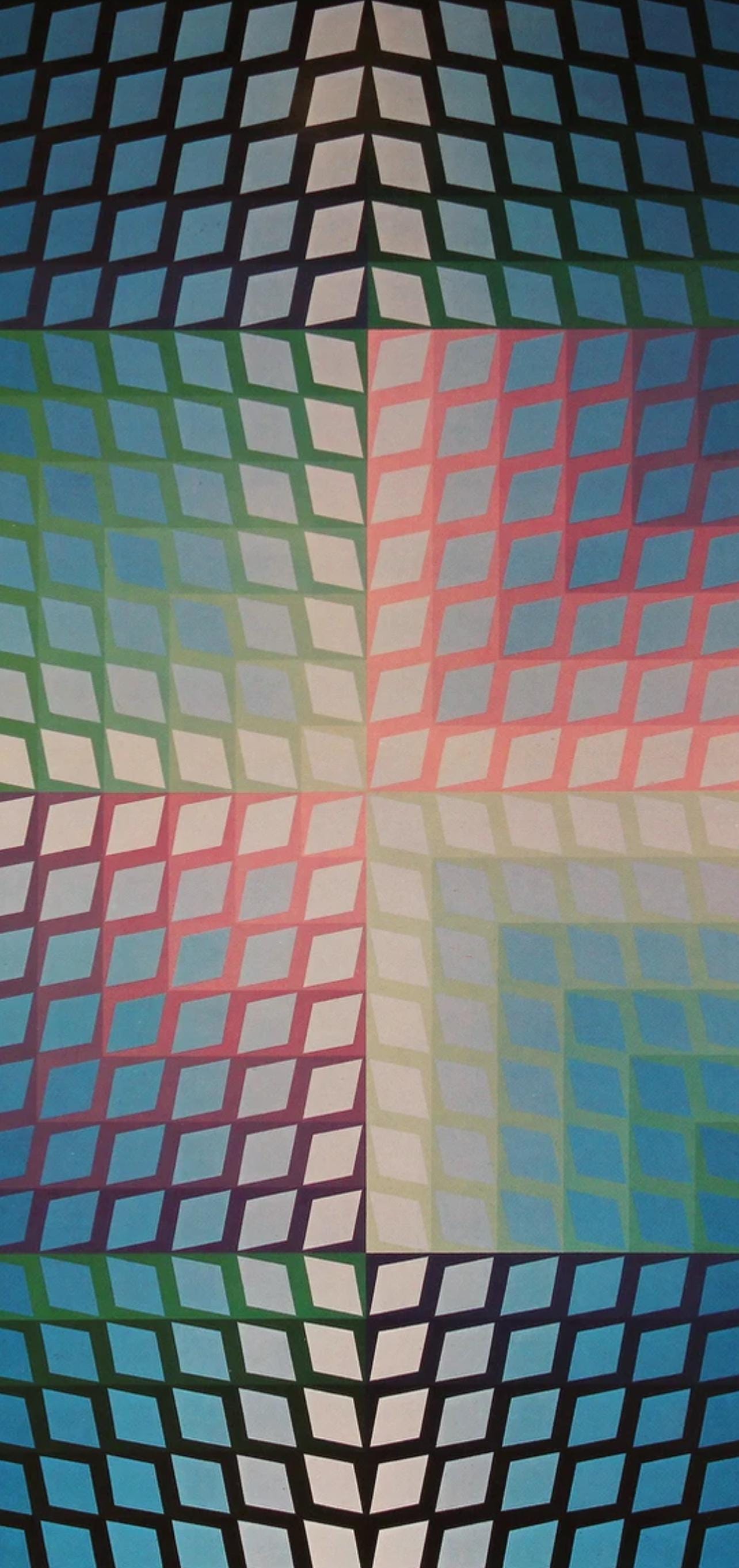 Victor Vasarely, Composition, Progressions I, Limited Edition Héliogravure