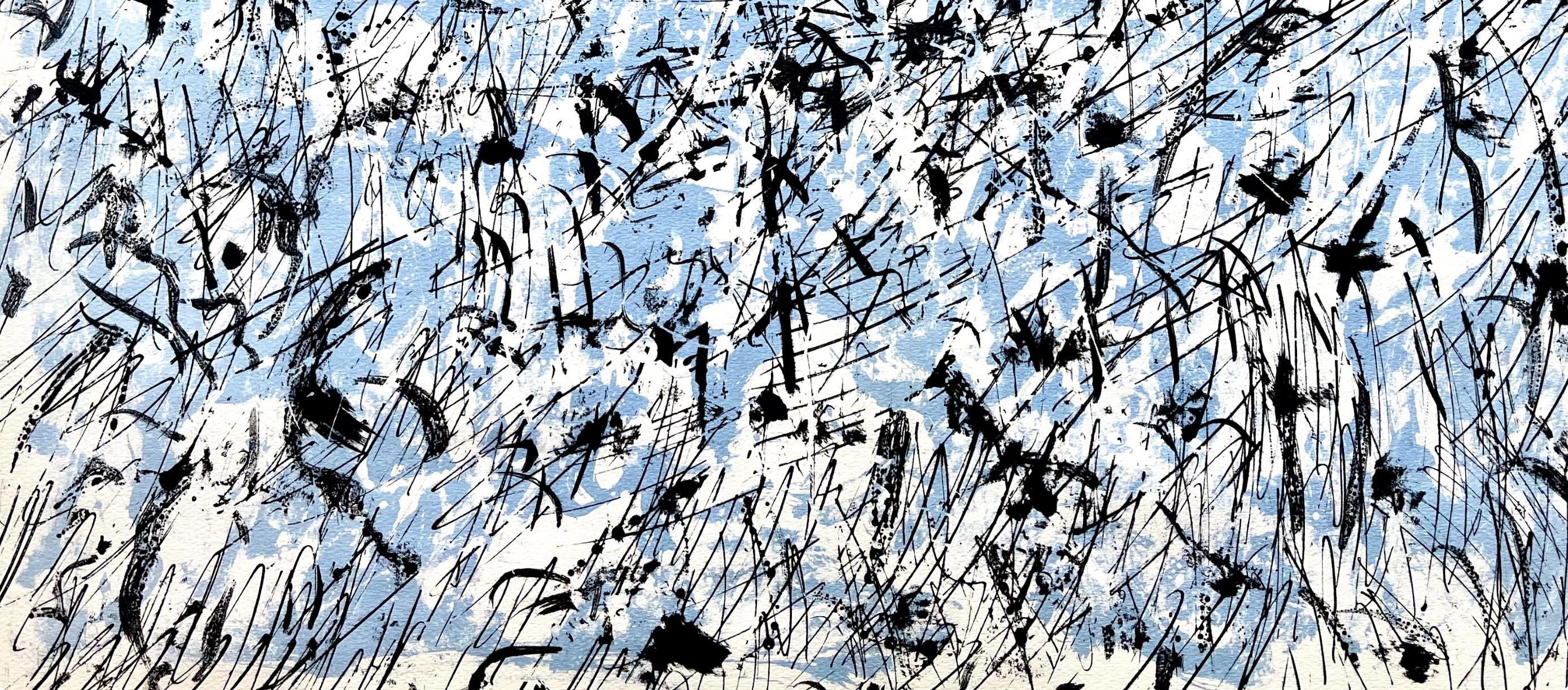 François Fiedler, Composition, Derrière le miroir, Limited Edition Lithograph