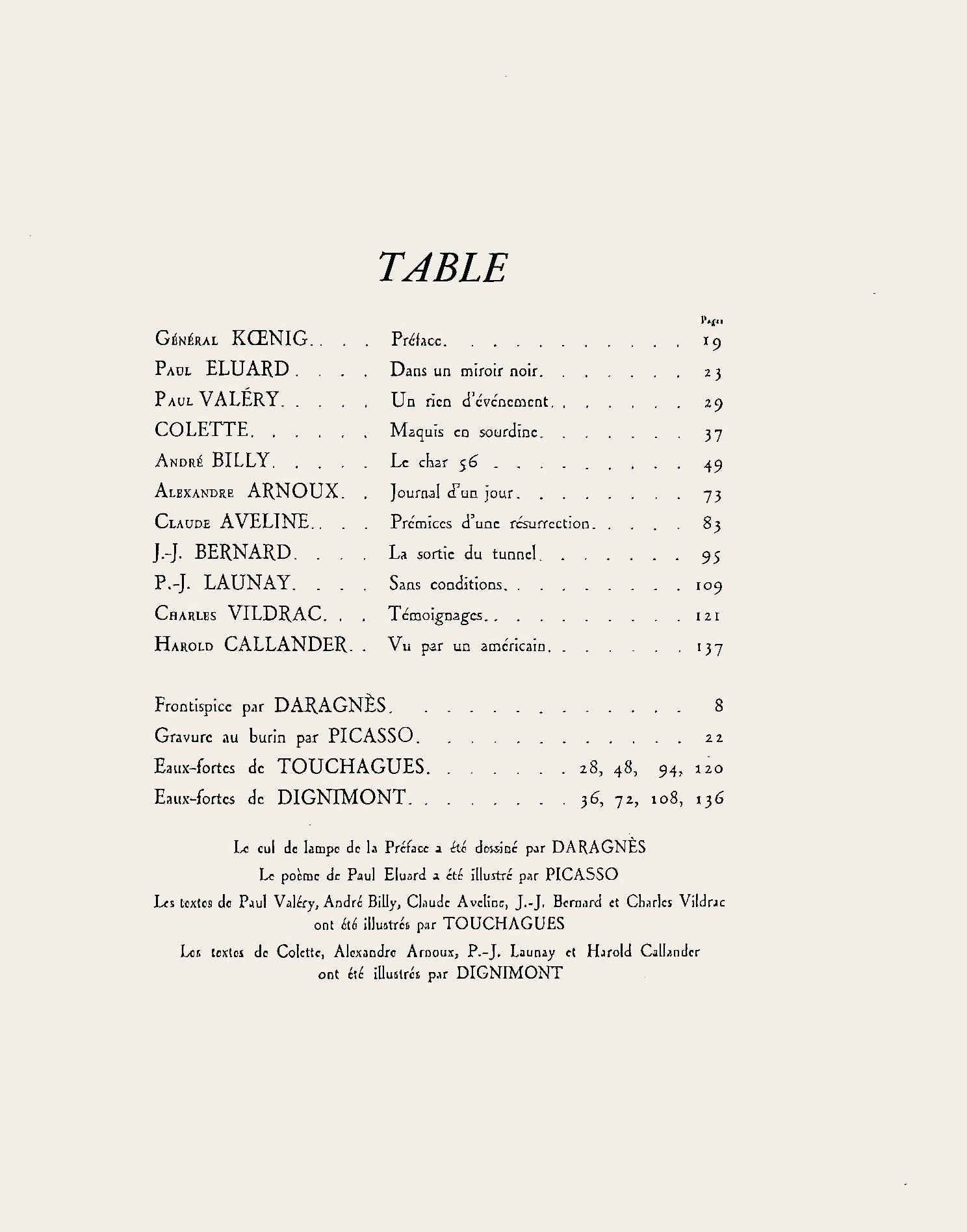 Jean Gabriel Daragnès, Composition, Jours de gloire, Histoire de la libération de Paris, Limited Edition Etching