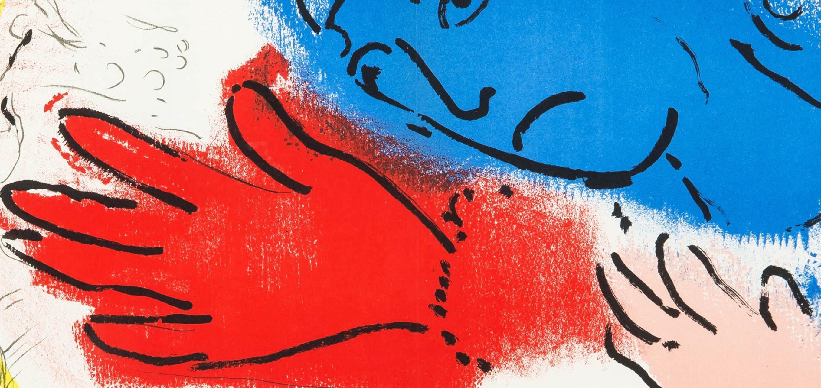 Marc Chagall, Composition (Cramer 26; Mourlot 153), Derrière le miroir, Limited Edition Lithograph