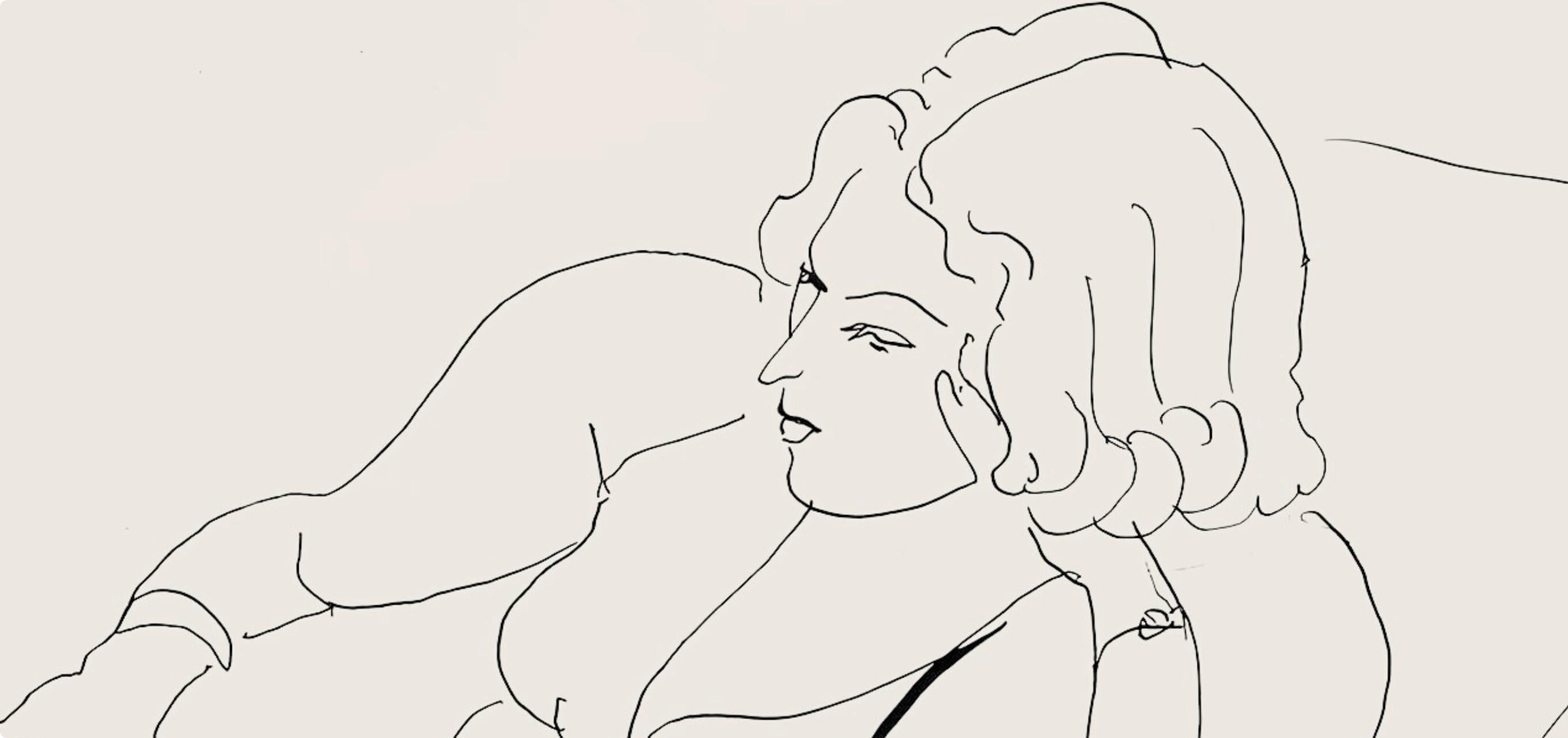Henri Matisse, Série B, var. 6 (Duthuit 9), Henri Matisse, Dessins, Thèmes et variations, Limited Edition Lithograph