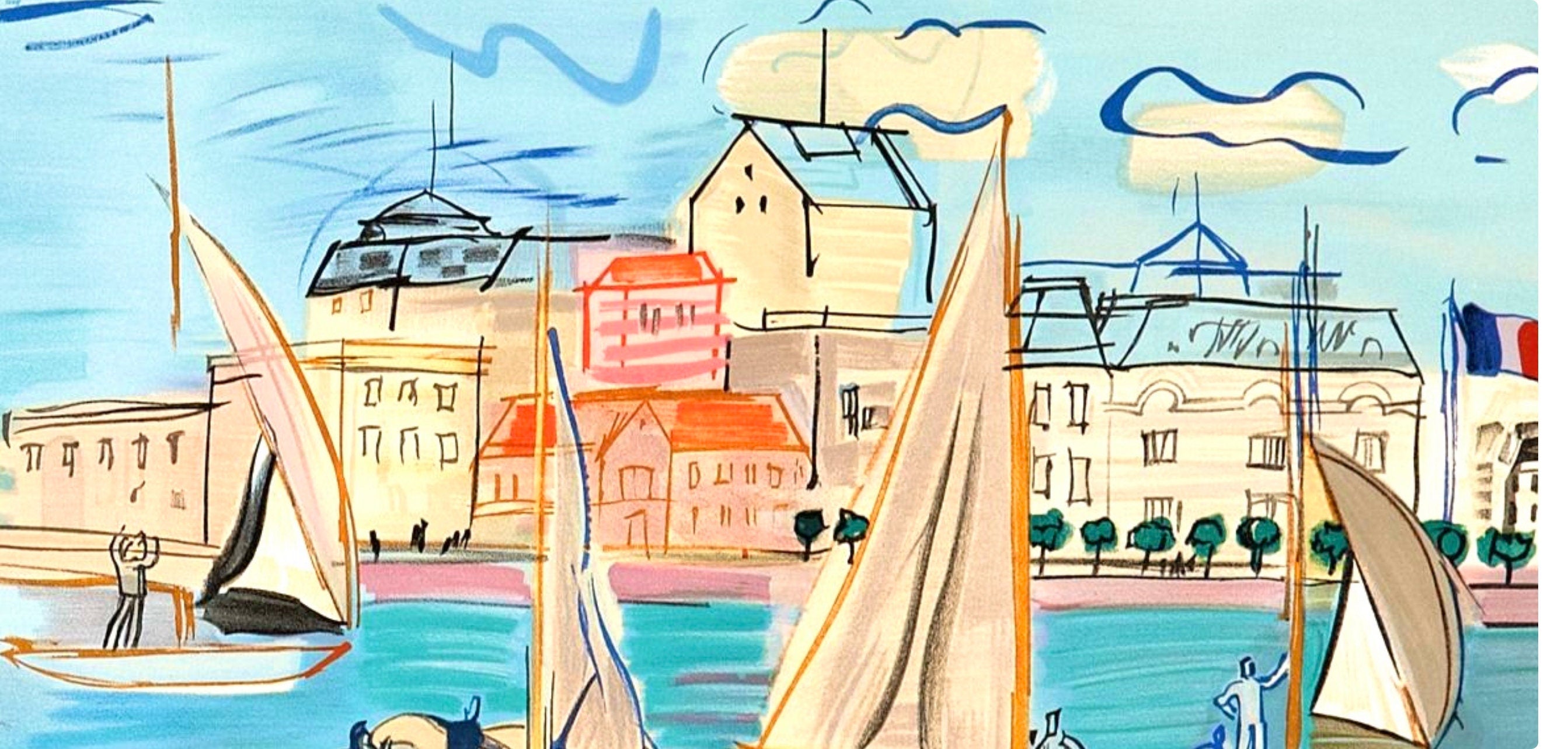 Raoul Dufy, Les Régates, Raoul Dufy, Collection Pierre Lévy, Limited Edition Lithograph