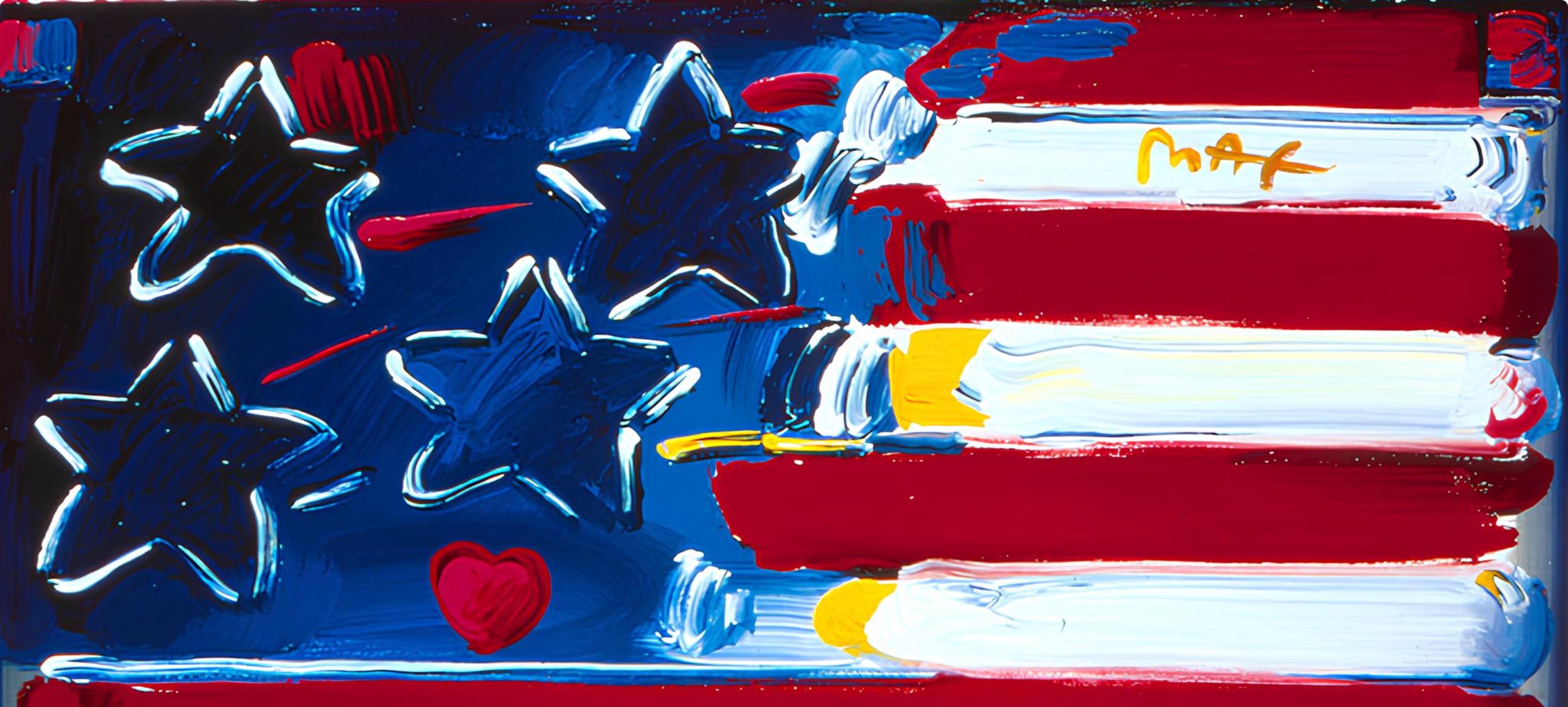 Peter Max, America, 2000, 1999, Hand Signed, Official Edition Offset Lithograph