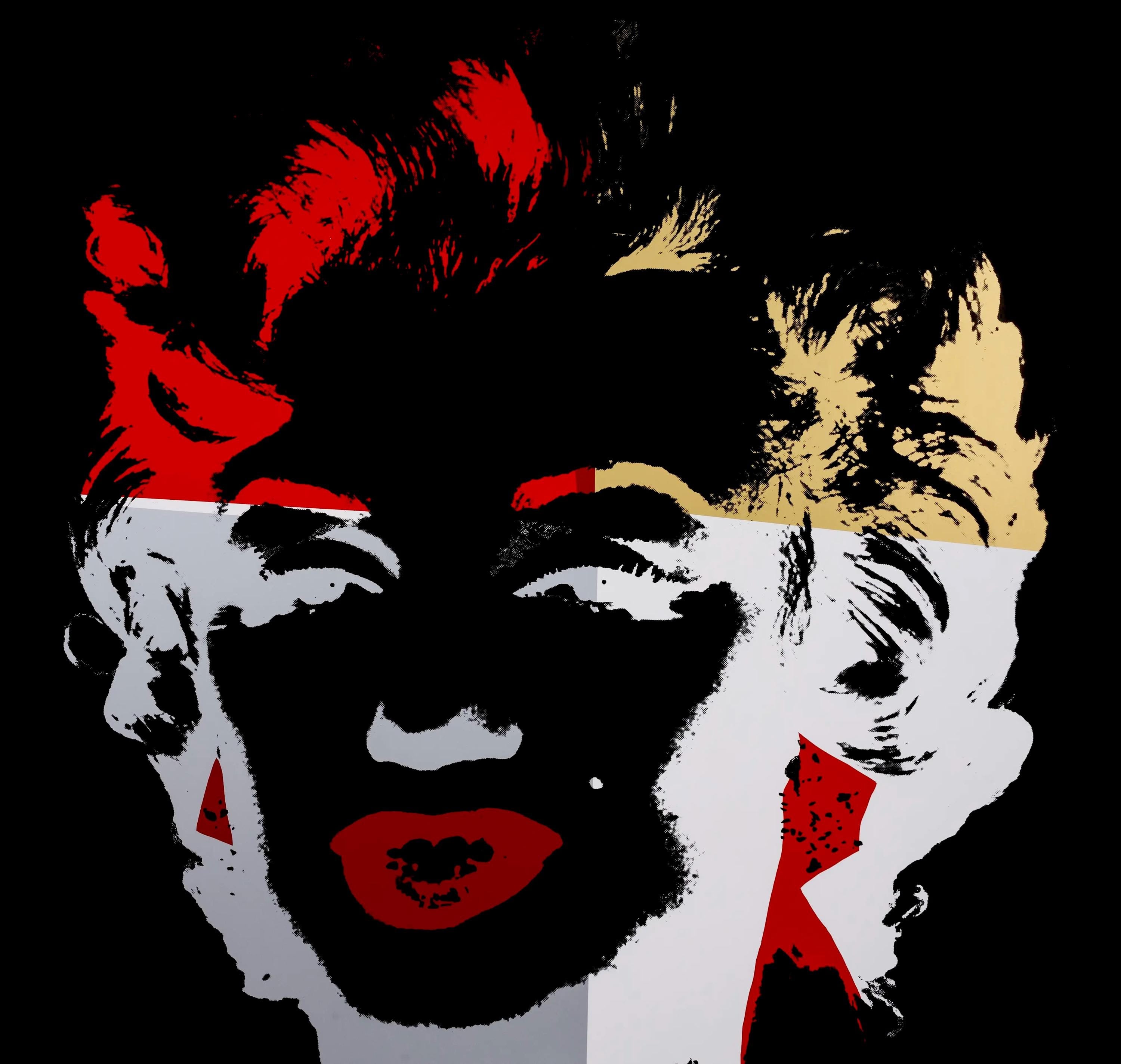 Andy Warhol, Golden Marilyn Monroe, Suite of Ten, Official Edition, Sunday B. Morning, Silkscreens