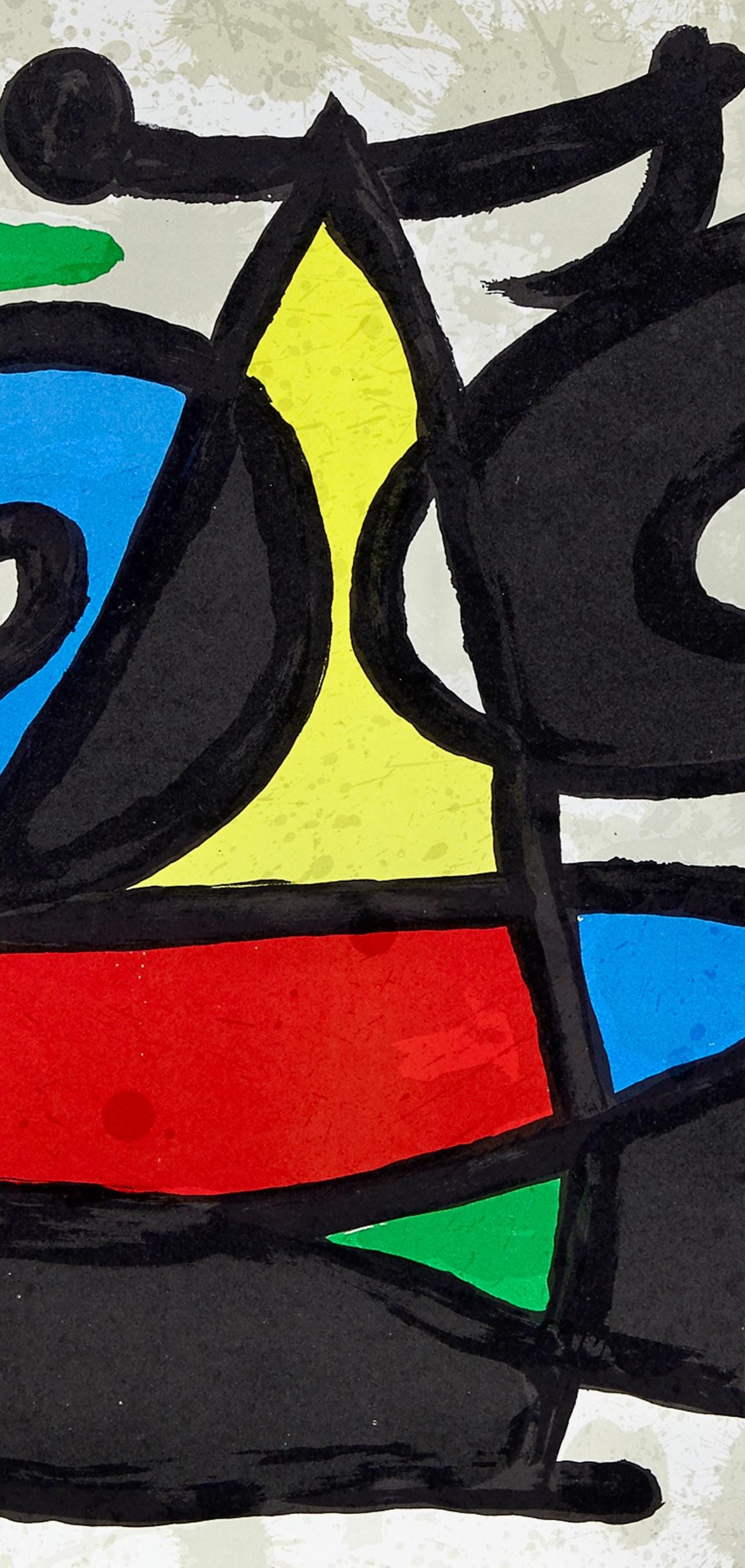 Joan Miró, Composition, Derrière le miroir, Limited Edition Lithograph