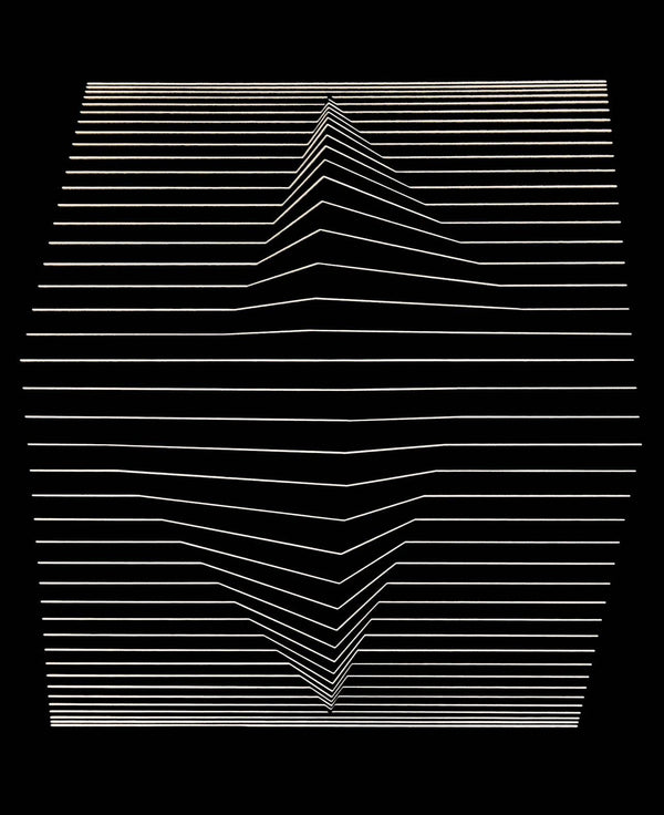 Victor Vasarely, Composition, Ondulatoires, Limited Edition Héliogravure