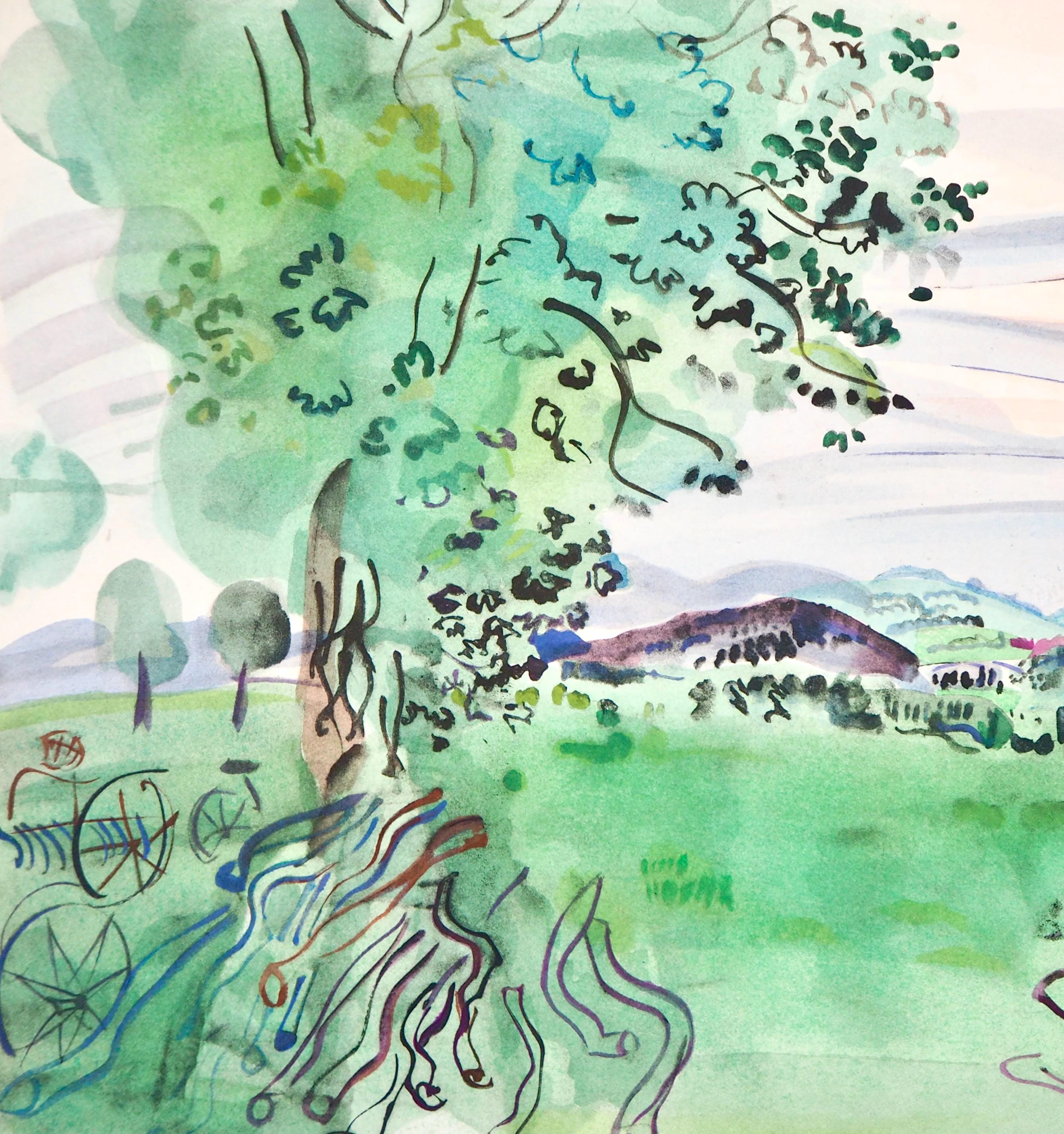 Raoul Dufy, Composition, Eaux-de-vie, Esprit de la fleur et du fruit, Limited Edition Lithograph