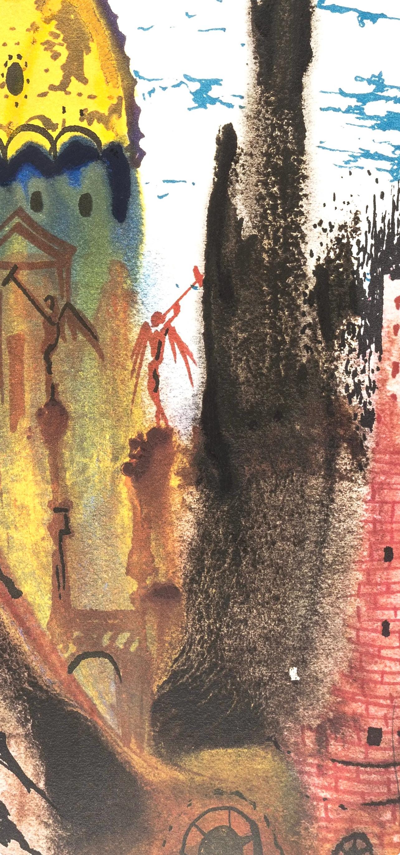 Salvador Dali, Composition (Michler/Löpsinger 1601), Romeo e Giulietta, Limited Edition Lithograph and Silkscreen