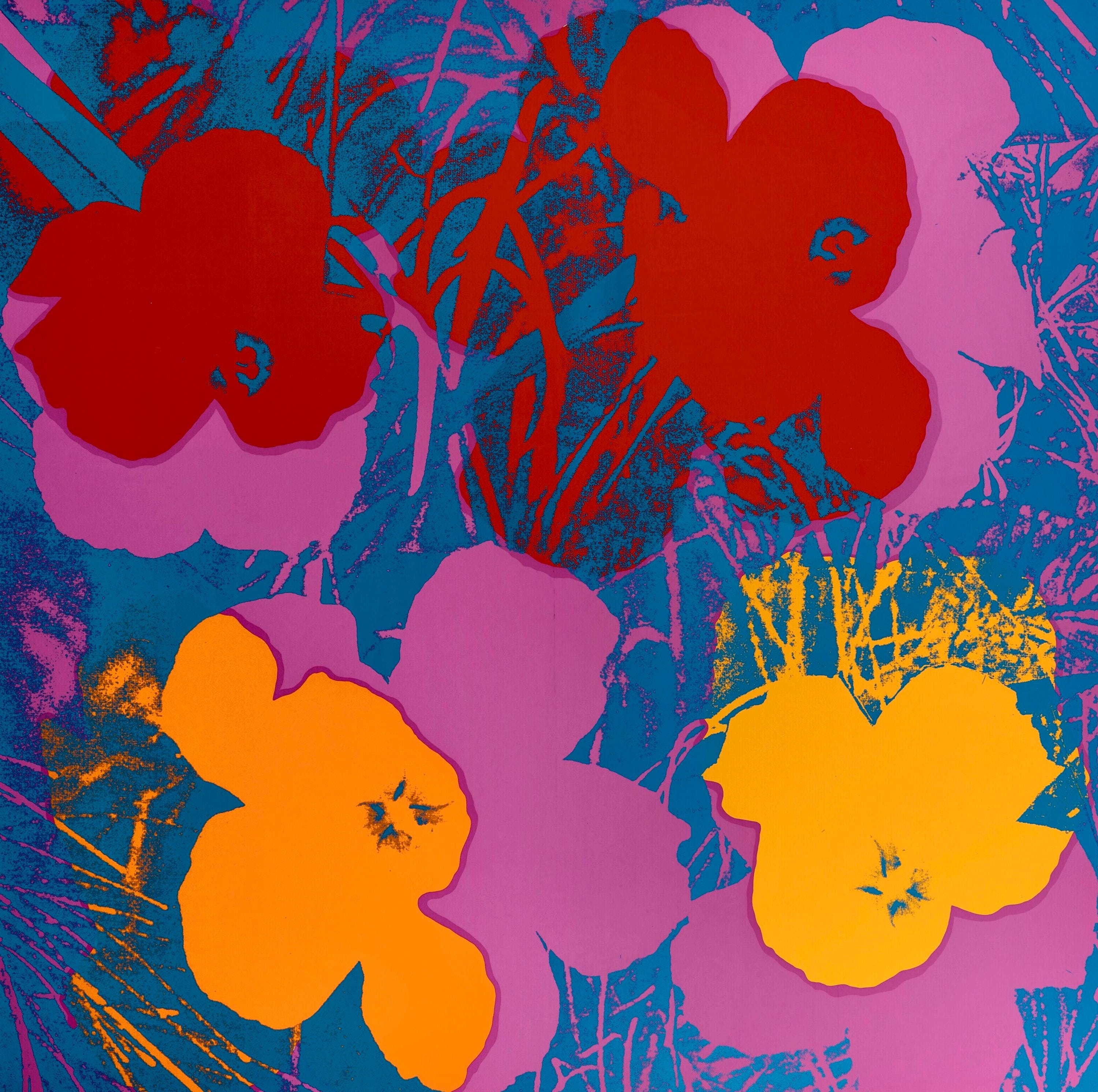 Andy Warhol, Flowers, Suite of Ten, Official Edition, Sunday B. Morning, Silkscreens