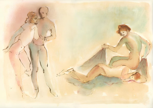 Léonor Fini, Composition, Parallèlement, Limited Edition Lithograph