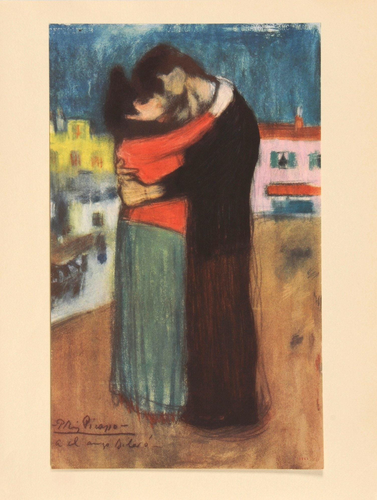 Pablo Picasso, Composition, Les Bleus de Barcelone, Limited Edition Lithograph