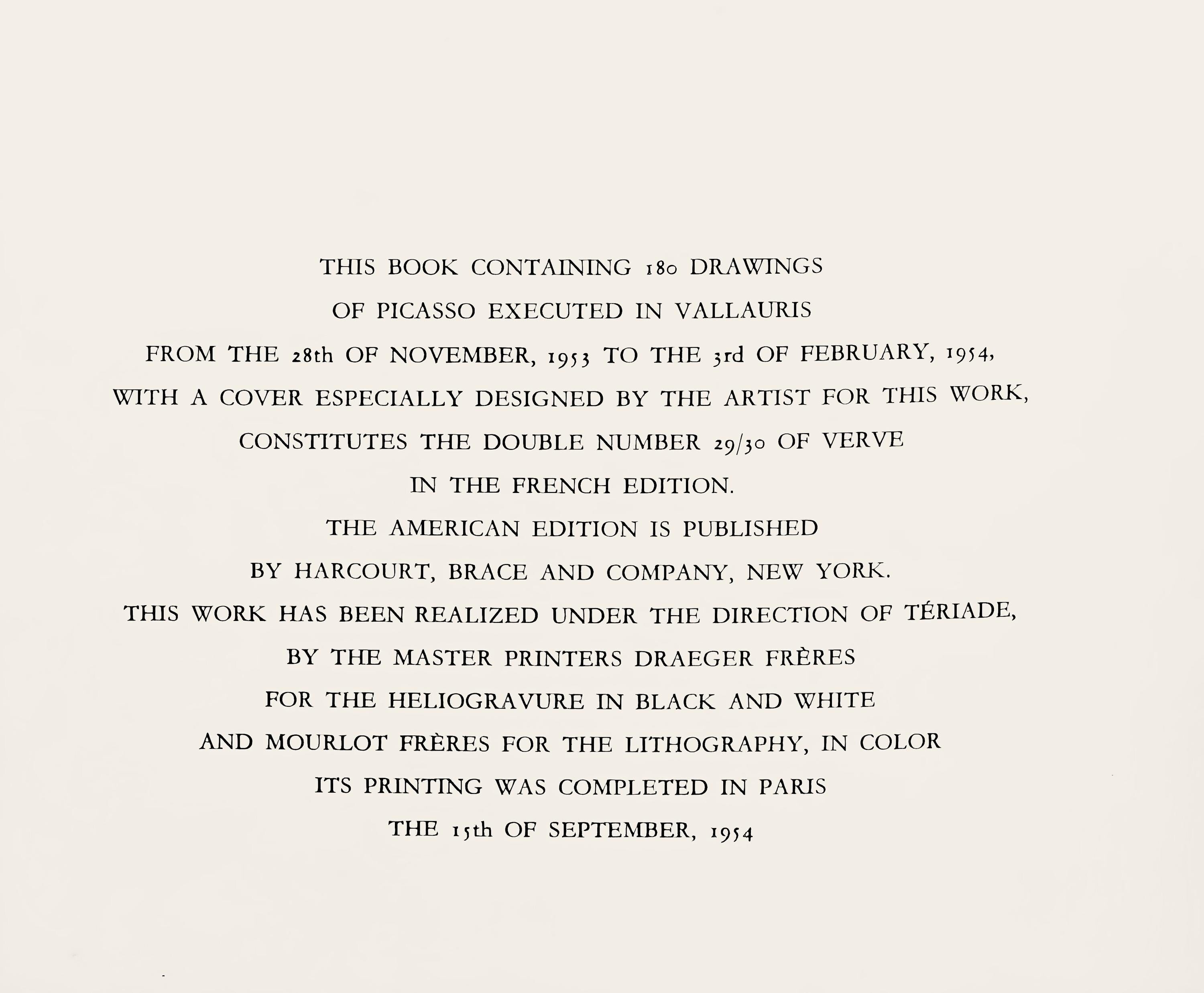 Pablo Picasso, Composition, Picasso and the Human Comedy, Verve: Revue Artistique et Littéraire, Limited Edition Lithograph